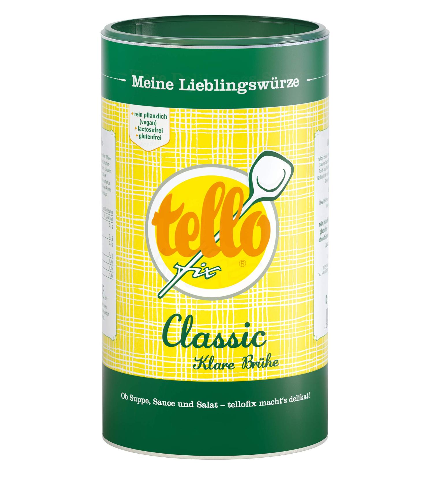 Buy Tellofix Classic Clear Broth - Versatile Low-Calorie Vegetable Broth - 900g Universal Spice Agent - Buy Online on GoSupps.com