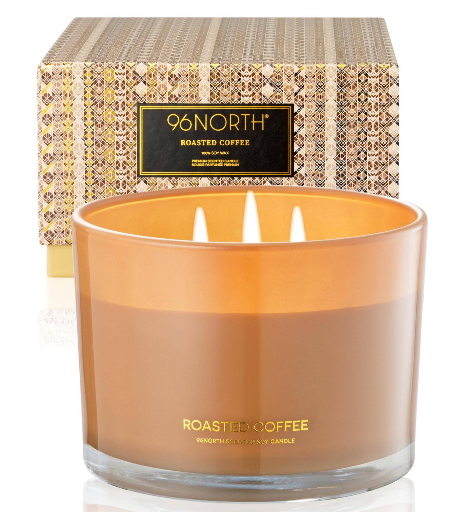 96North Luxury Candles | 100% Natural Soy Wax | Long-Lasting Fragrance Coffee Candles | Perfect Wedding Gifts | 40-Hour Burn Time - Buy Online on GoSupps.com
