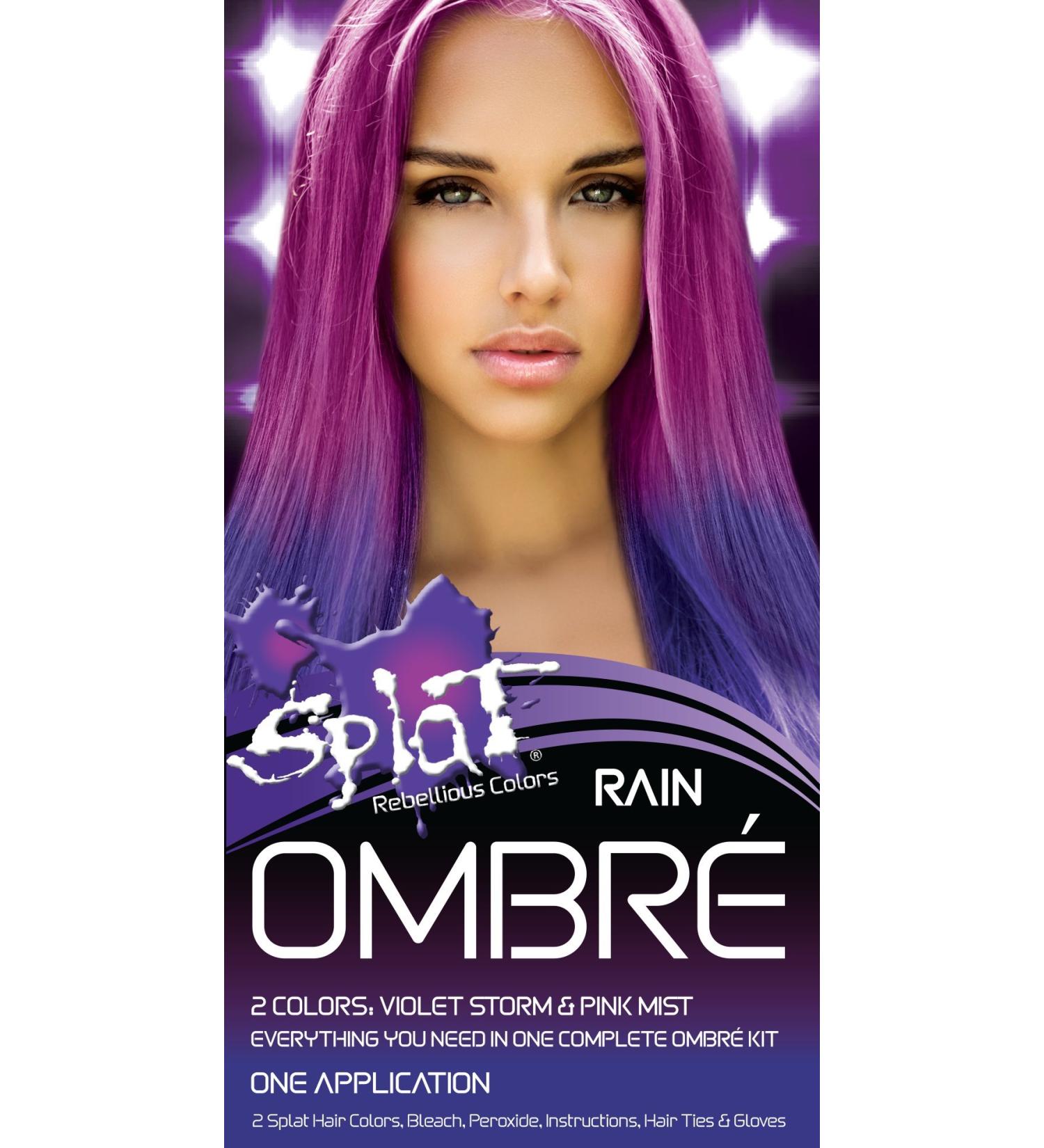Splat Rebellious Colors Hair Coloring Kit - Rain Ombre | Bold Vibrant Hair Color for International Shipping - Buy Online on GoSupps.com