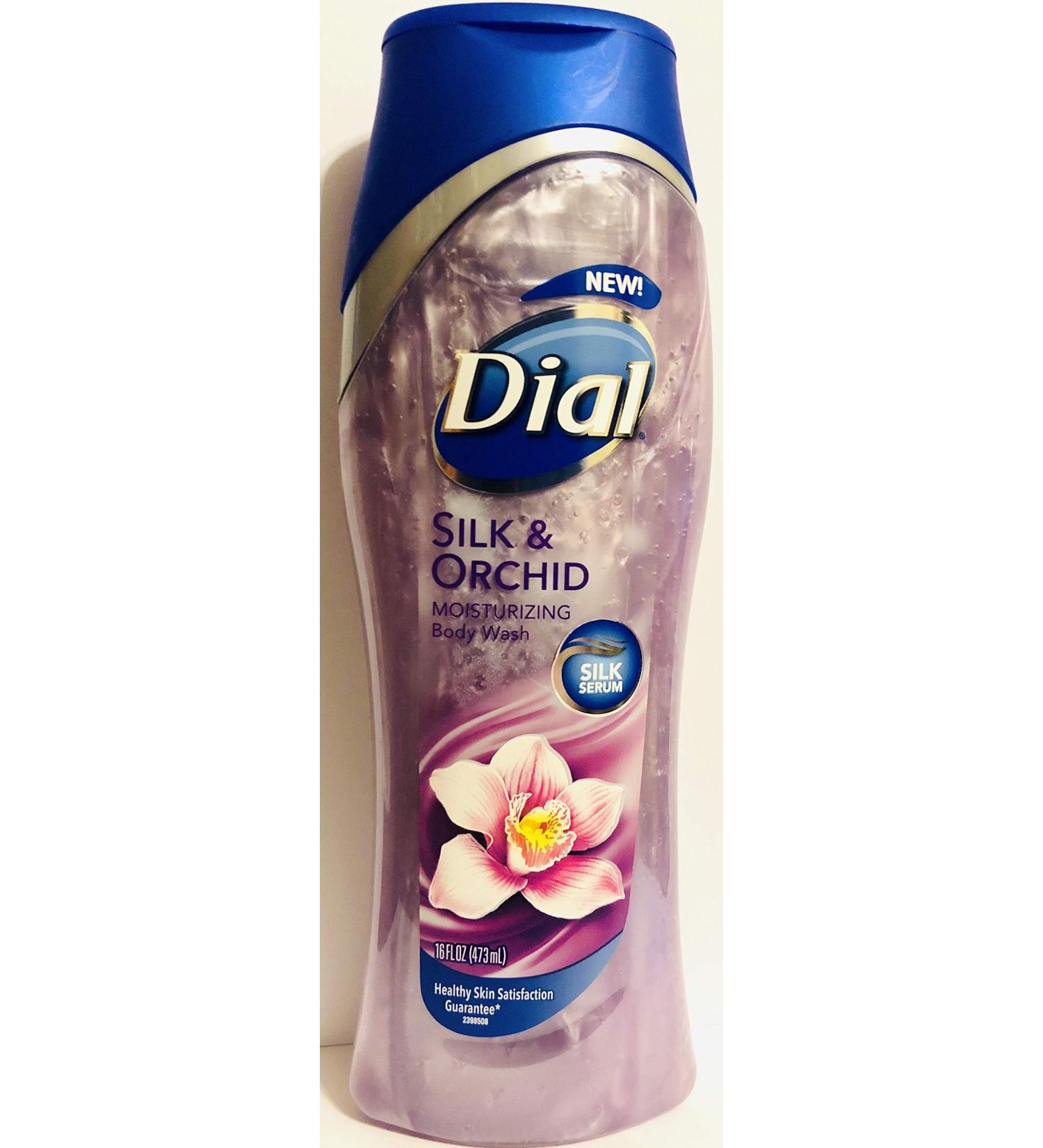 Dial Moisturizing Body Wash - Silk & Orchid - Net Wt. 16 FL OZ (473 mL) Per Bottle - One (1) Bottle Orchid 16 Fl Oz (Pack of 1)