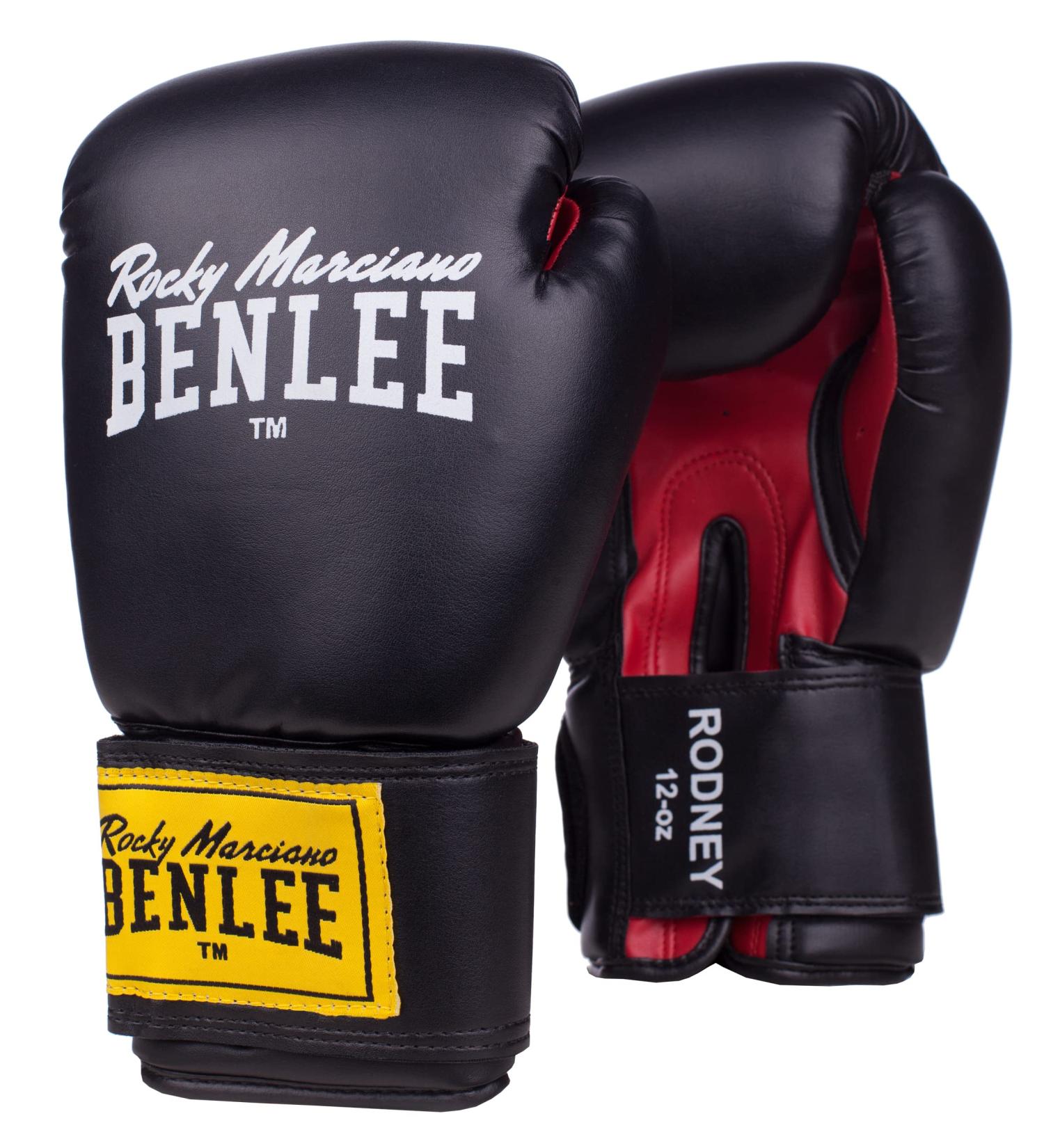 BENLEE Boxing Gloves - Rodney Black/Red 12 oz | Durable Artificial Leather | International Shipping Available - Buy Online on GoSupps.com