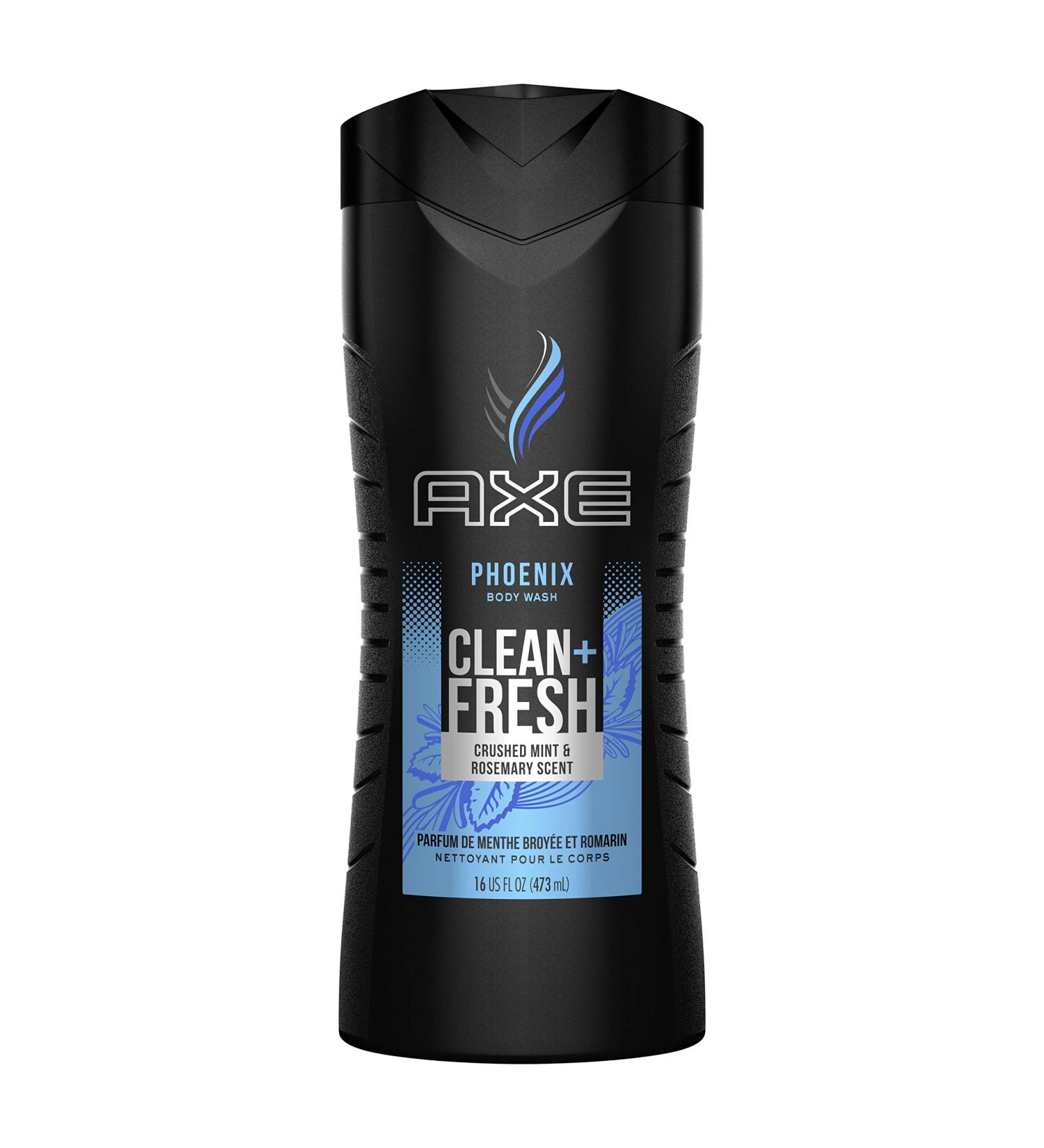 Axe Phoenix Body Wash - Crushed Mint & Rosemary 16 fl oz | Refreshing Men's Shower Gel - Buy Online on GoSupps.com