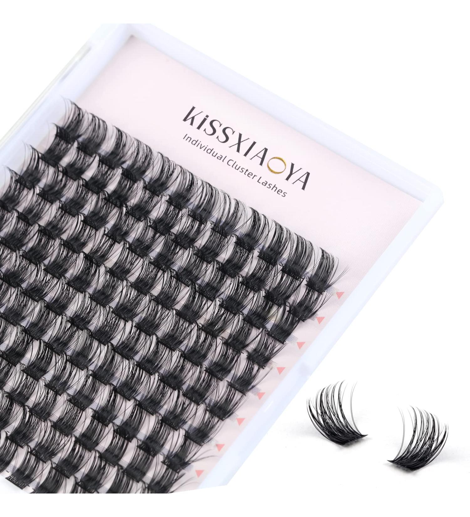 144Pcs Individual Cluster Lashes D Curl 14mm - Soft Natural False Eyelashes for DIY Eyelash Extensions at Home - Pack of 1 - Buy Online on GoSupps.com