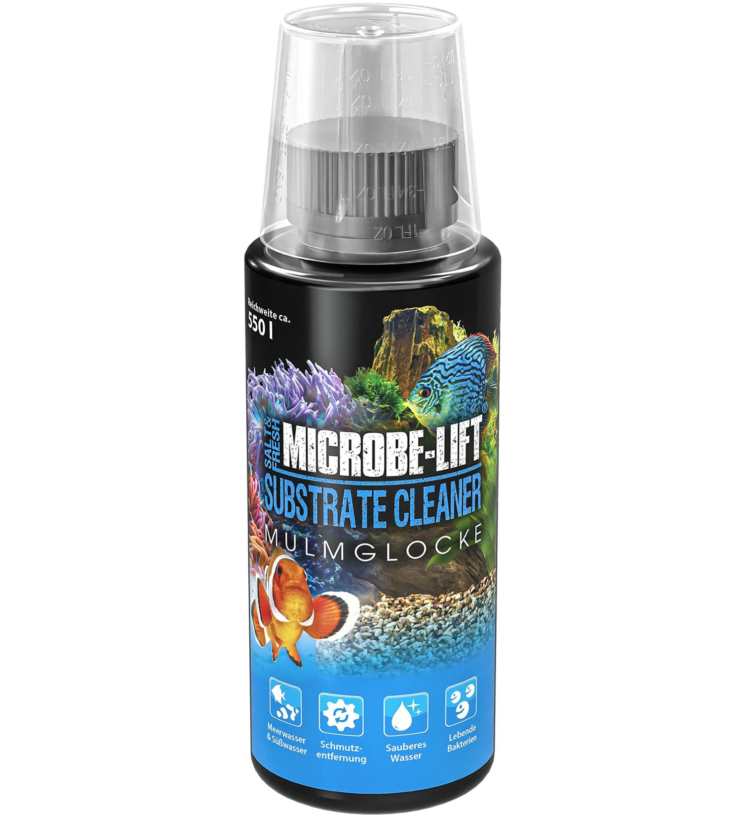 Microbe-Lift Substrate Cleaner 118ml - 100% Biological Soil Cleaner for Fresh & Saltwater Aquariums | Removes Mulm Dirt & Supports Healthy Aquatic Life - Buy Online on GoSupps.com