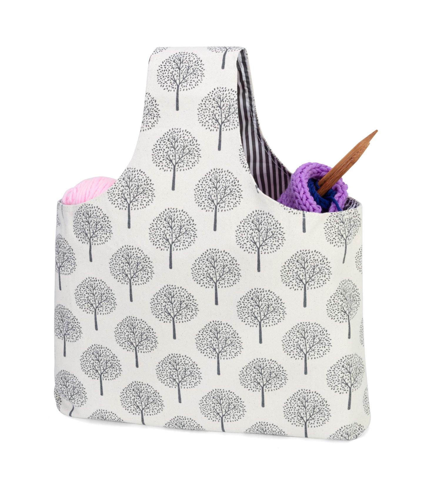 Teamoy Knitting Tote Bag  Travel Project Wrist Bag for Knitting Needles(14inches)  Yarn and Crochet Supplies  Lightweight  Perfect Size for Knitting on The Go (Large  Tree) Large Tree - Buy Online on GoSupps.com