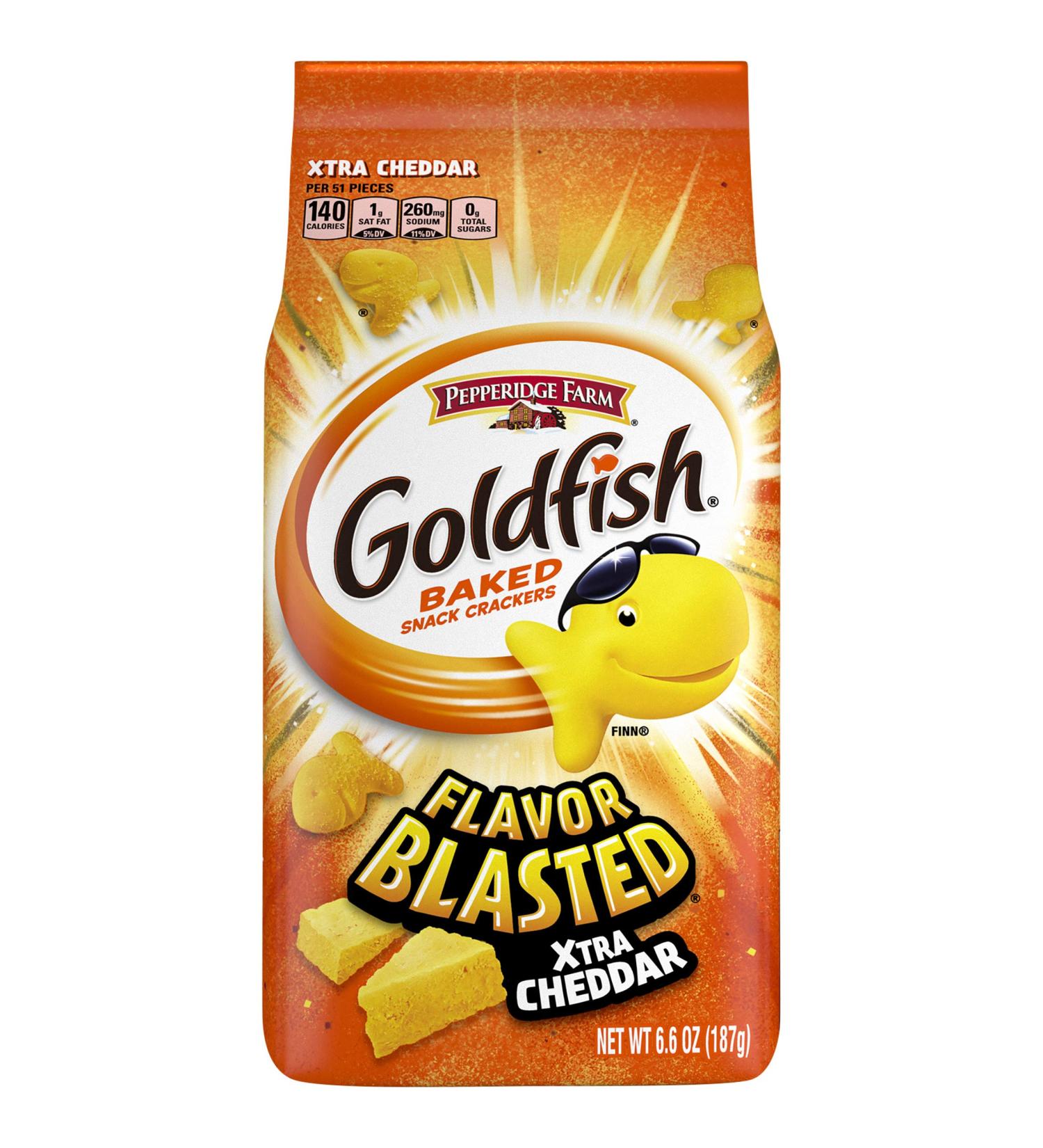 Pepperidge Farm Goldfish Flavor Blasted Xtra Cheddar Crackers 6.6 oz - Buy Online - Buy Online on GoSupps.com