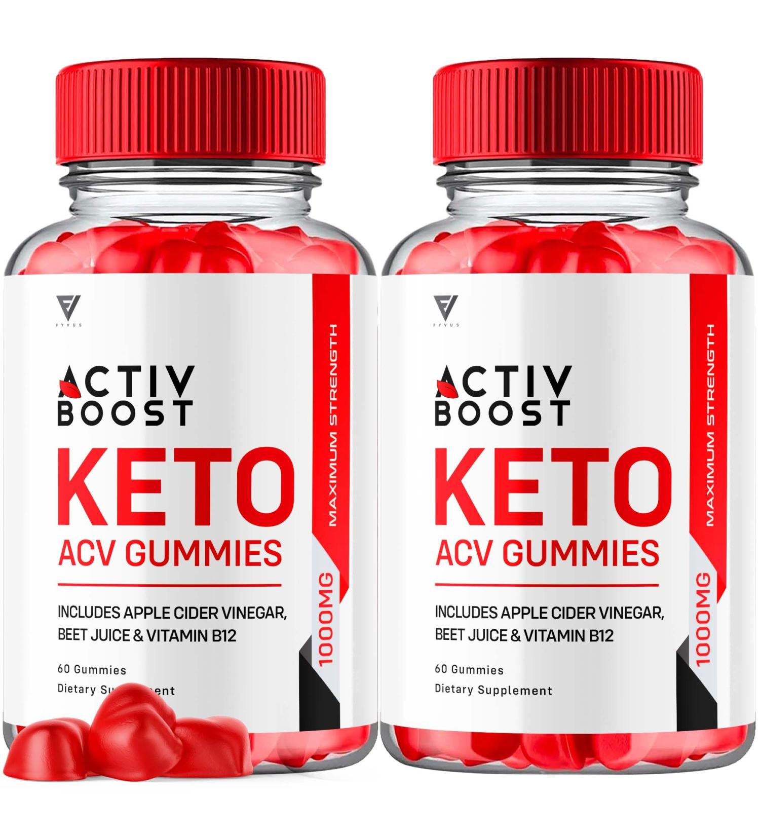 Buy (2 Pack) Activ Boost Keto ACV Gummies - Advanced Support & Energy with Apple Cider Vinegar & Vitamin B12 - 120 Gummies for Optimal Health - Buy Online on GoSupps.com