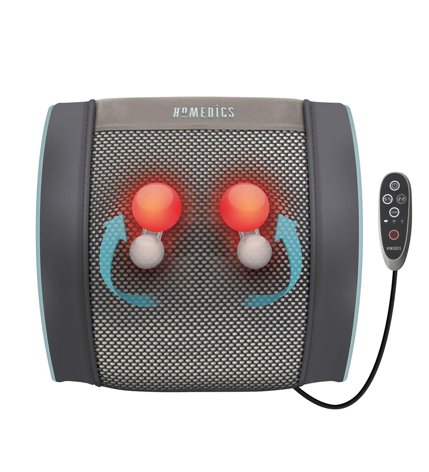 Rechargeable House of Marley HoMedics Shiatsu Gel Massage Pillows - Deep Tissue Versatile with Heat Function - International Shipping - Buy Online on GoSupps.com