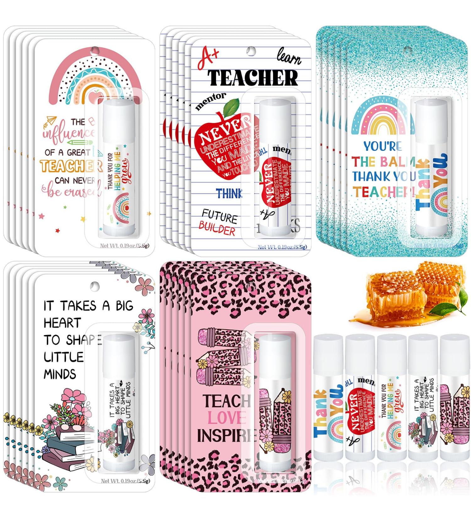 30 Pack Teacher Employee Appreciation Gift Bulk Lip Balm Employee Staff Appreciation Teacher Staff Team Thank You Gift Bulk Honey Flavor Balm Inspirational Party Favors for Women Men (Classic) Classic 30 - Buy Online on GoSupps.com