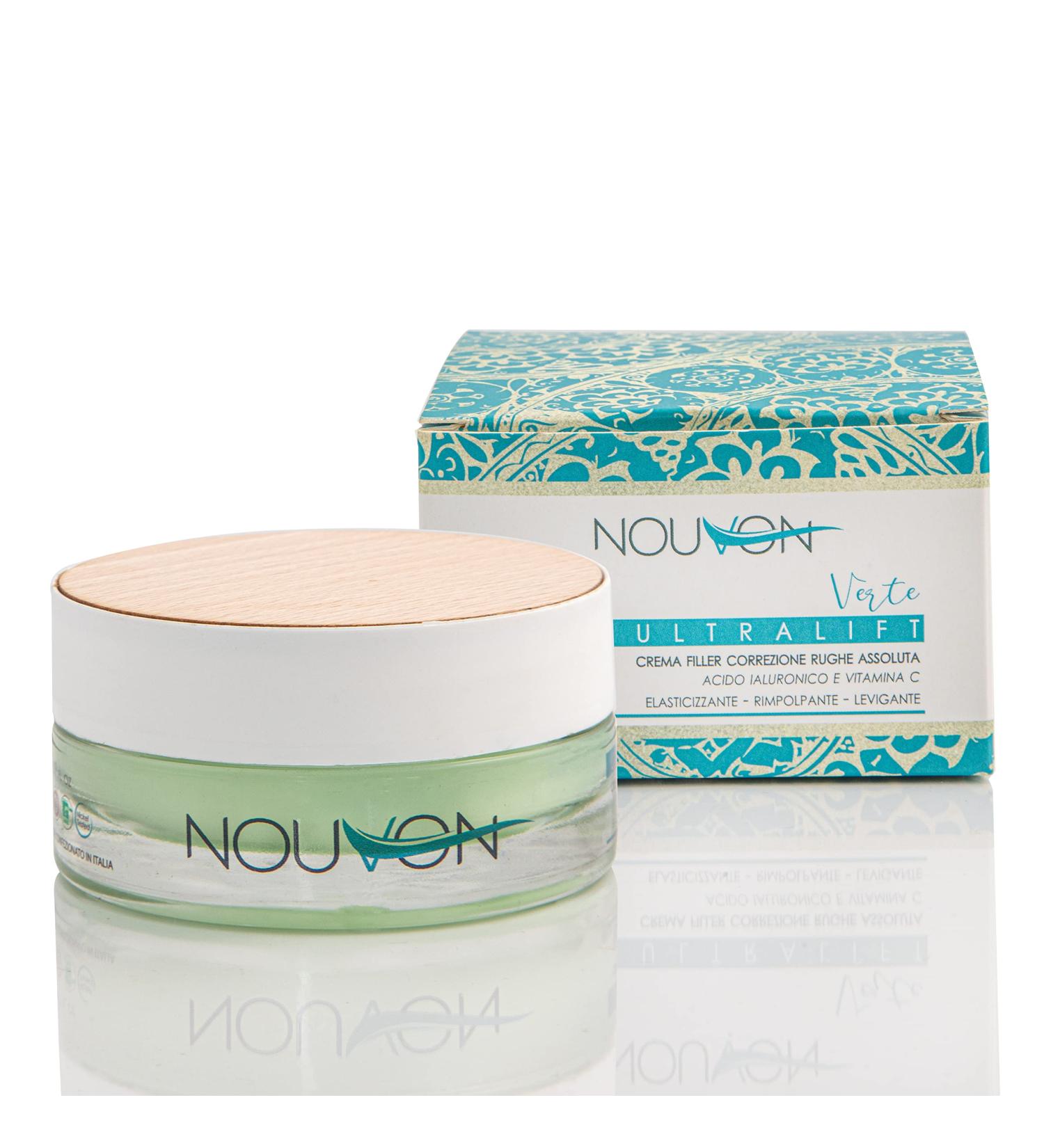 Nouvon - Organic anti-aging wrinkle correction face cream with Hyaluronic Acid Collagen Elastin Vitamin C Q10 | Moisturizing cream Radiant skin l Women and men 50ml - Buy Online on GoSupps.com
