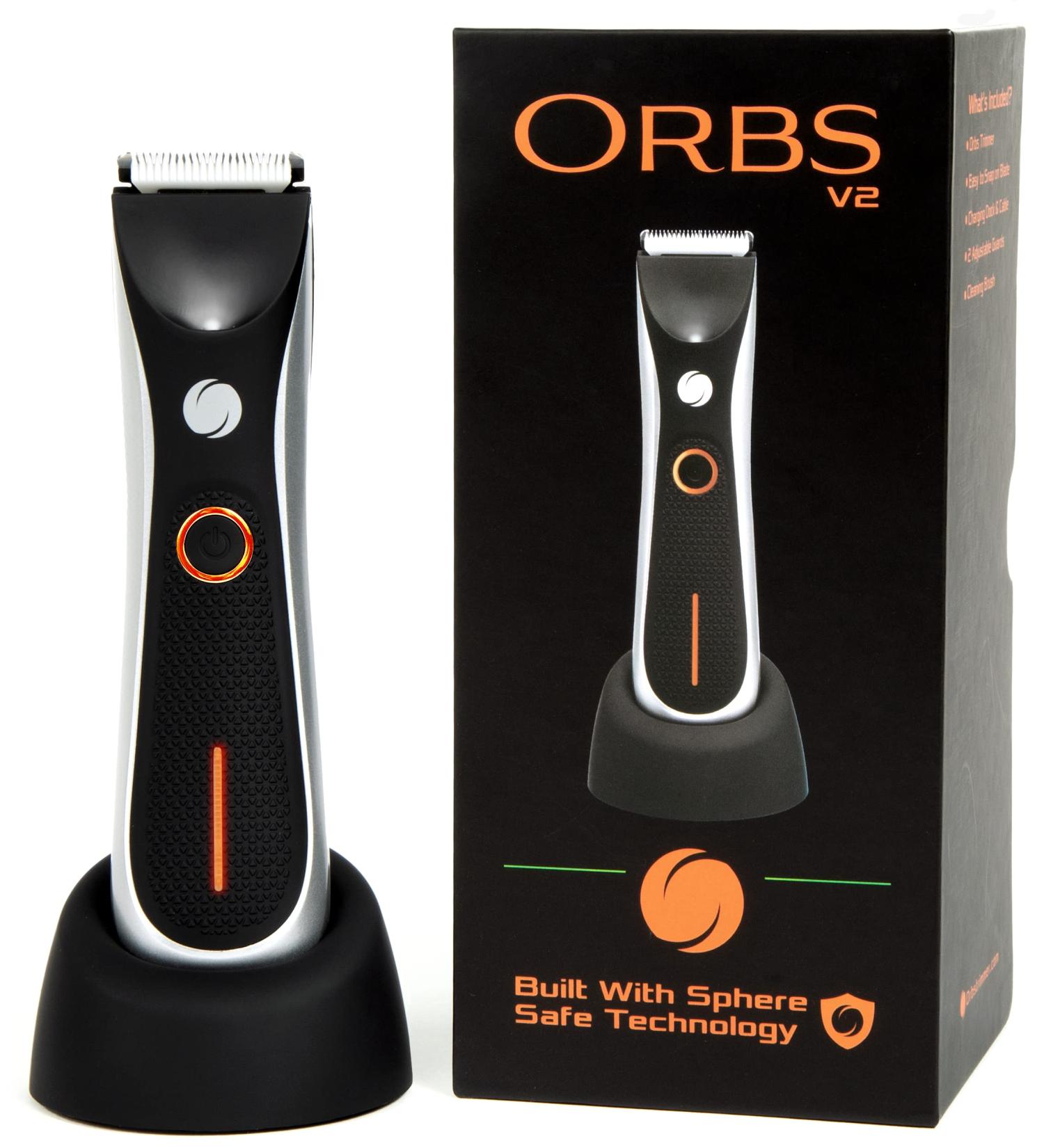 Orbs V2 Electric Groin Hair Trimmer for Men | Waterproof Body Groomer with Two Speeds & Ceramic Blades - Buy Online on GoSupps.com