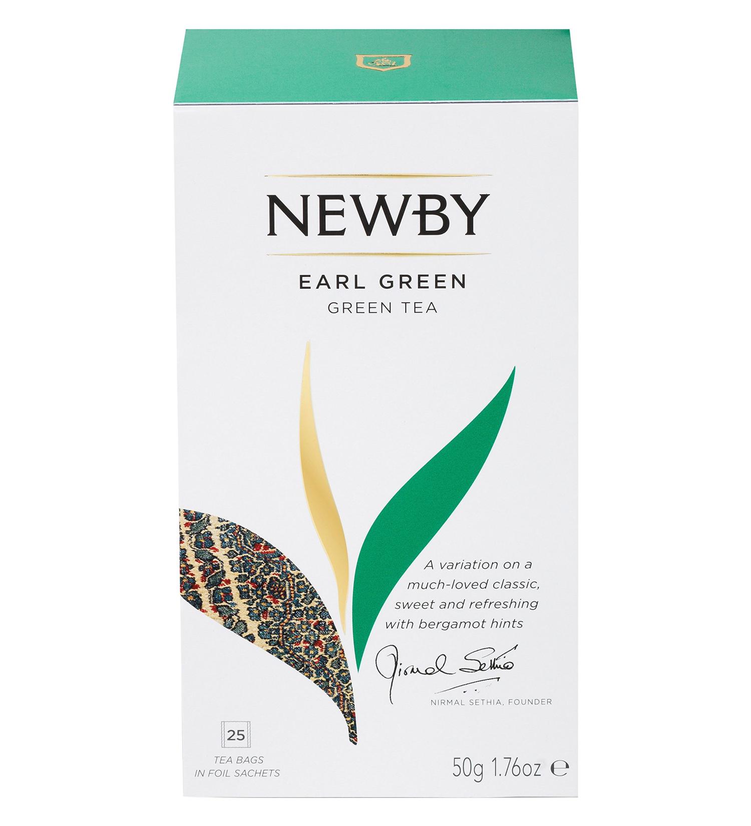 Newby Teas Earl Green Tea Bags Total of 25 tea bags - Buy Online on GoSupps.com