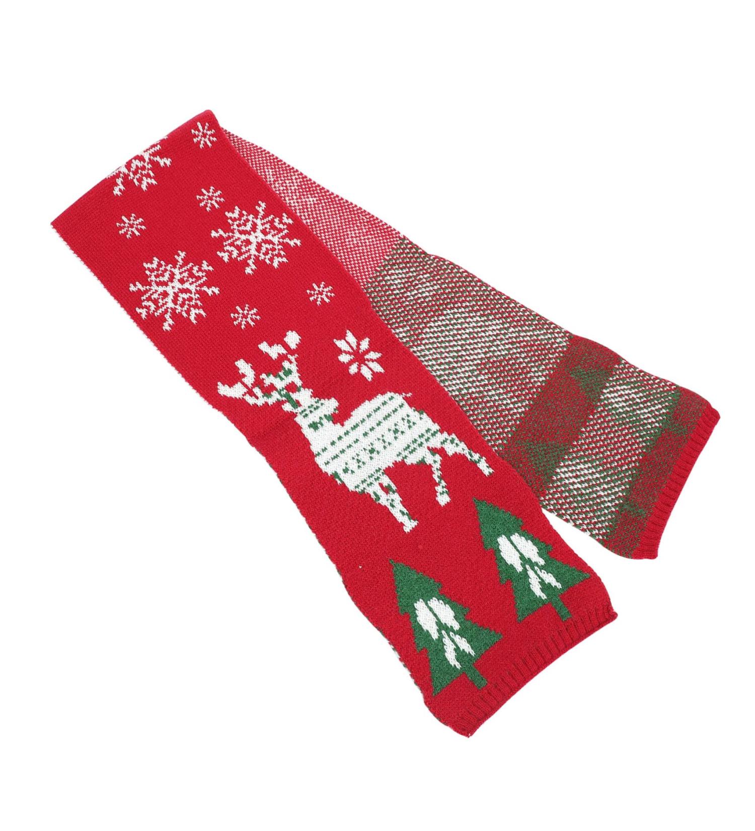 Amosfun Christmas Scarf for Kids | Perfect Gifts for Children | Stylish 124x19cm Knit Scarf for Men & Women | Holiday Tree Design - Buy Online on GoSupps.com