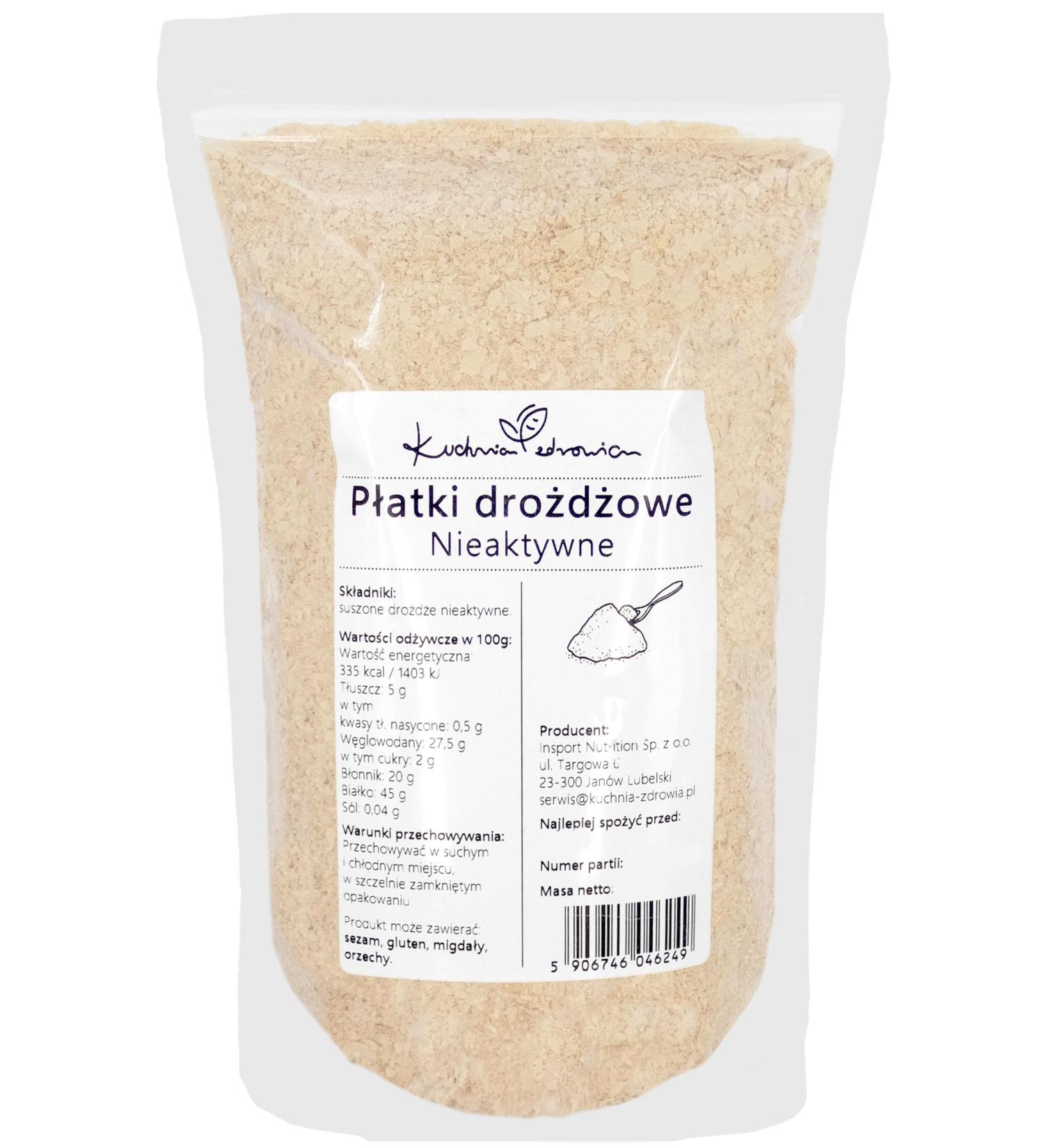 Flocons de Levure Inactive Naturels Source de Prot ines et Fibres Saveur Fromag e Parfait pour Cuisine V g talienne Sauces Soupes et Salades 500 Grammes | KUCHNIA ZDROWIA 500g - Buy Online on GoSupps.com