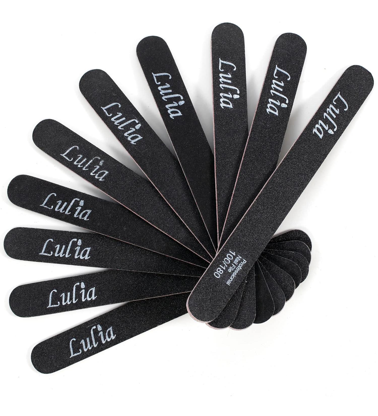 50 Pack Nail Files - 100180 Grit Emery Boards for Gel & Acrylic - Professional Manicure & Pedicure Tools - Buy Online on GoSupps.com
