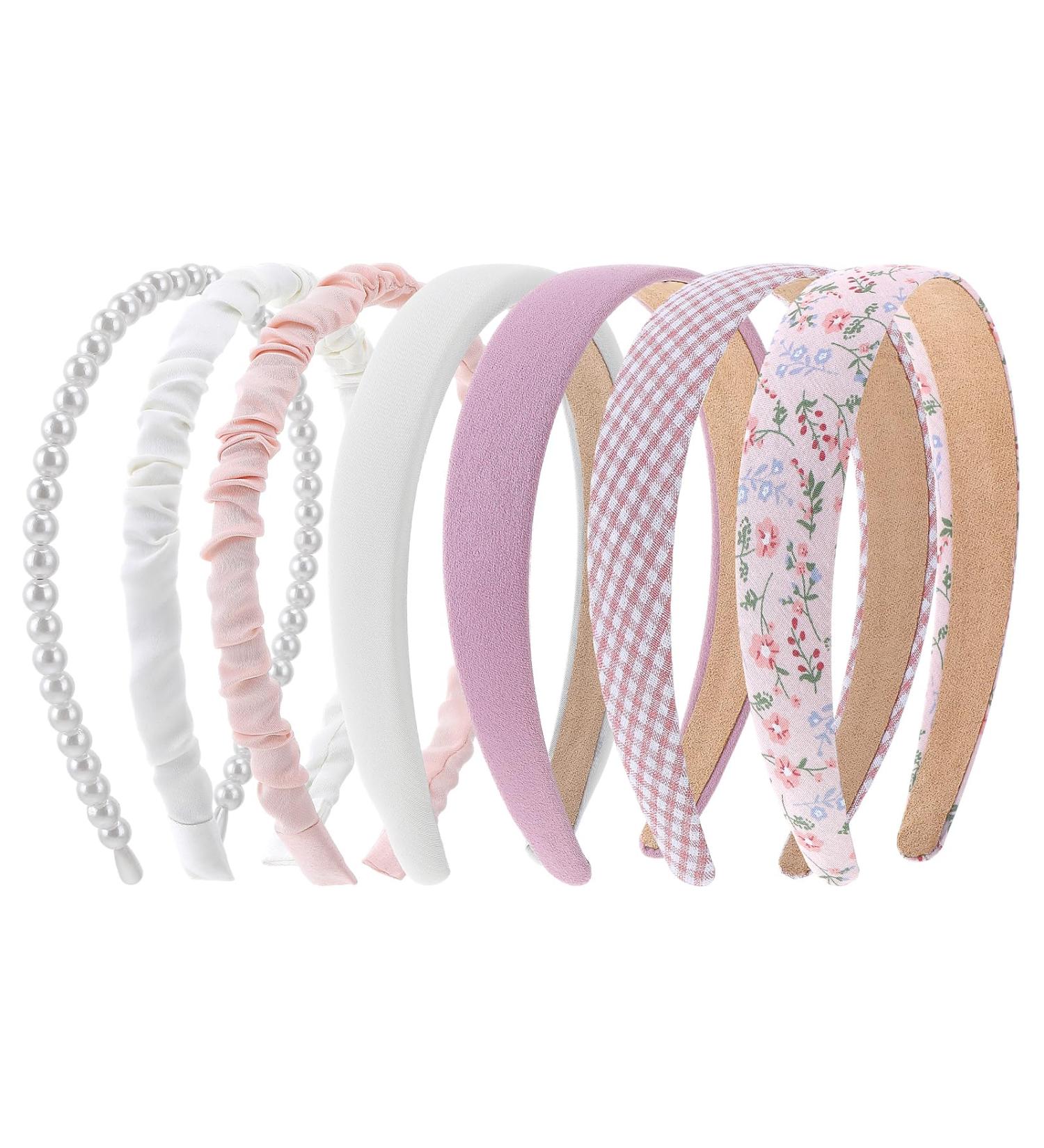 COMNICO Fashion Headbands for Women 7 Pieces Non Slip Girls Headbands Set Cute Fabric Sparkly Multiple Color Hair Bands Hair Accessories for Women Girls Kids Colorful A - Buy Online on GoSupps.com