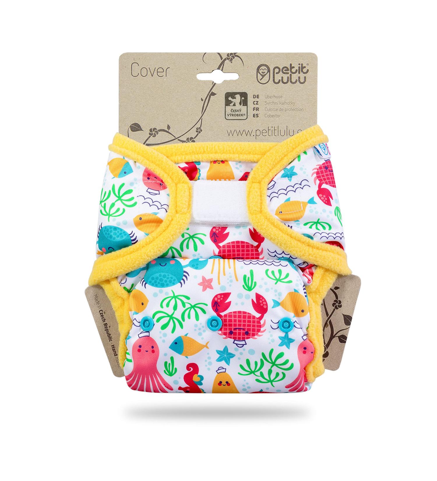 Shop Petit Lulu Size 2 Prefold Pullover Diaper with Tabs (5-16 kg) - Washable Waterproof Cloth Diaper Pants - Made in EU (Lagoon) | International Shipping Available - Buy Online on GoSupps.com