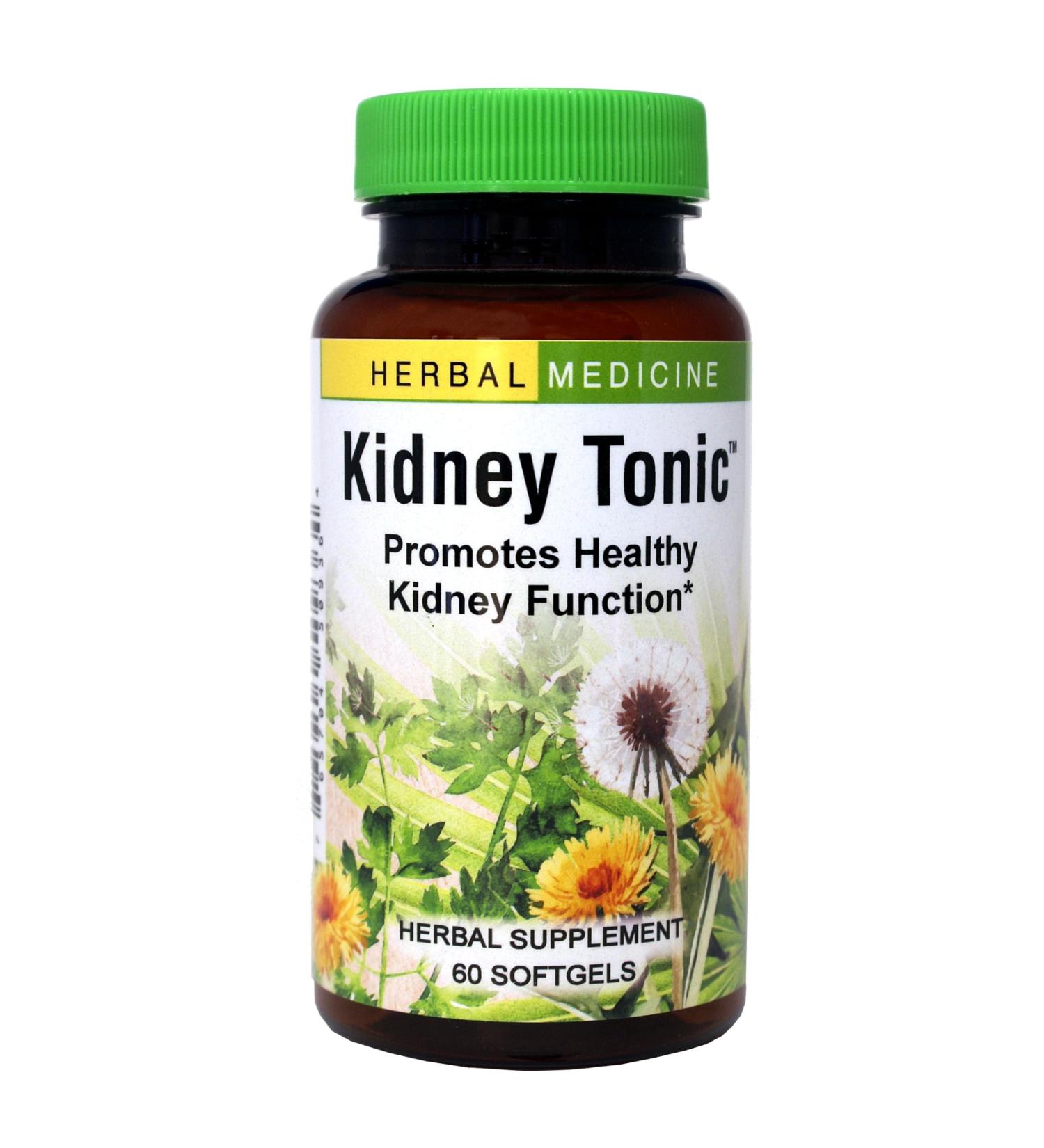 Herbs Etc. Kidney Tonic Softgels - Function Supplement - Natural with Dandelion Saw Palmetto & Parsley - 60 Softgels (60 Servings) - Buy Online on GoSupps.com