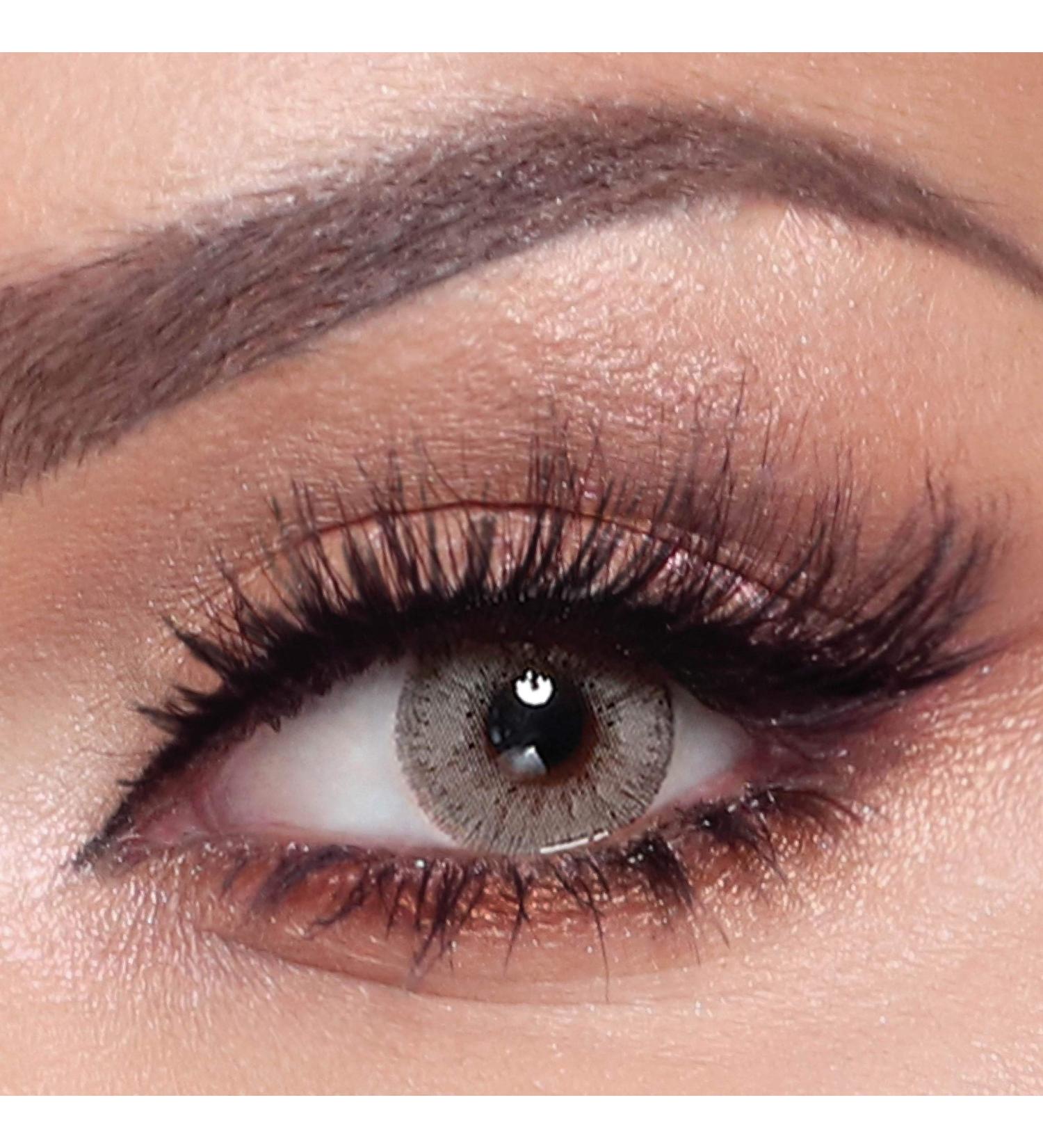 Shop Bella Elite Mint Gray Colored Contact Lenses - Monthly - Perfect for Dark Eyes - Dioptria -0.00 - Buy Online on GoSupps.com