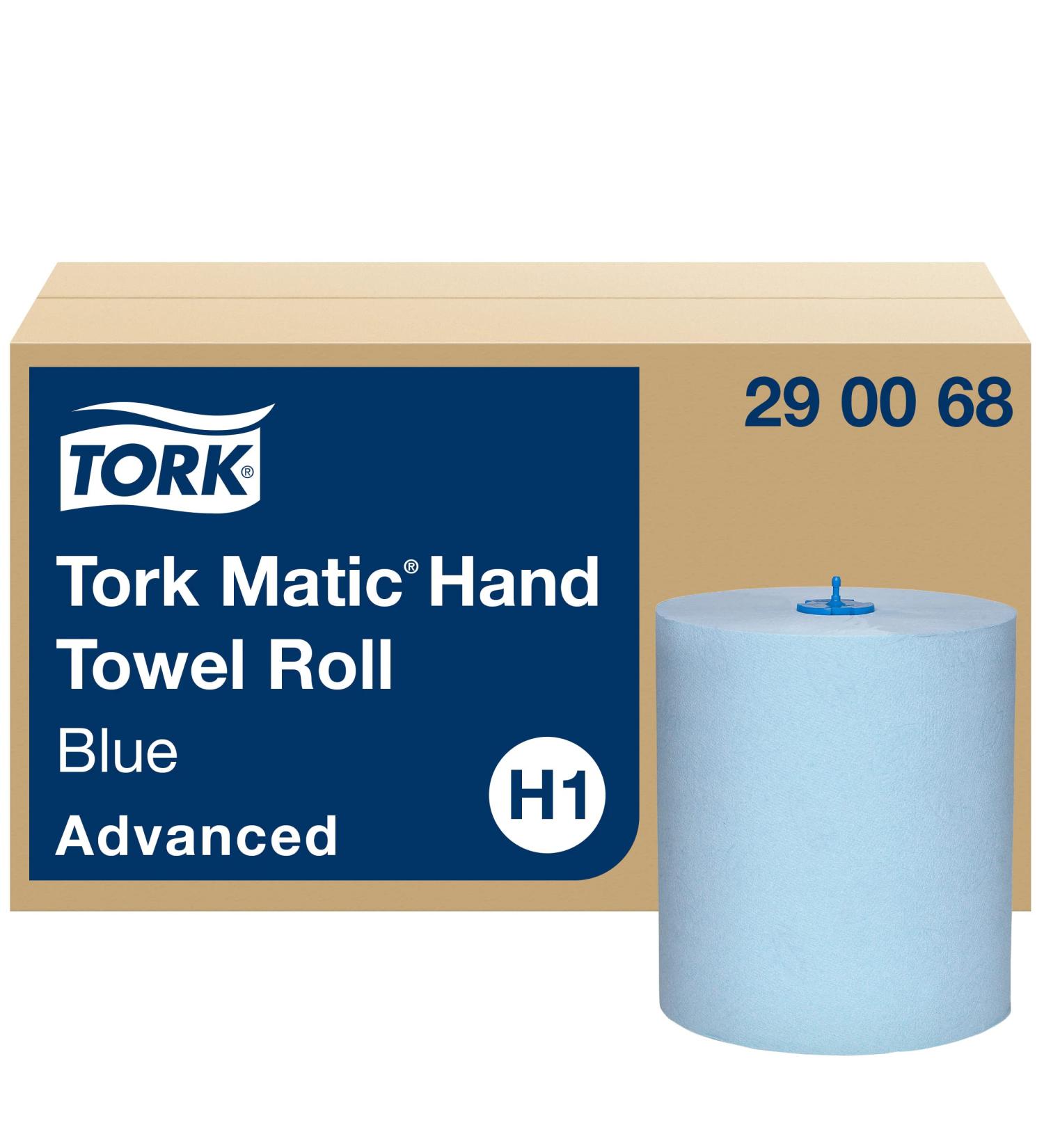 Buy Tork Matic Advanced 290068 Paper Towels - Absorbent Tearproof 2-Layer Blue Rolls for Dispensers - 6 Rolls x 150m - International Shipping Available - Buy Online on GoSupps.com