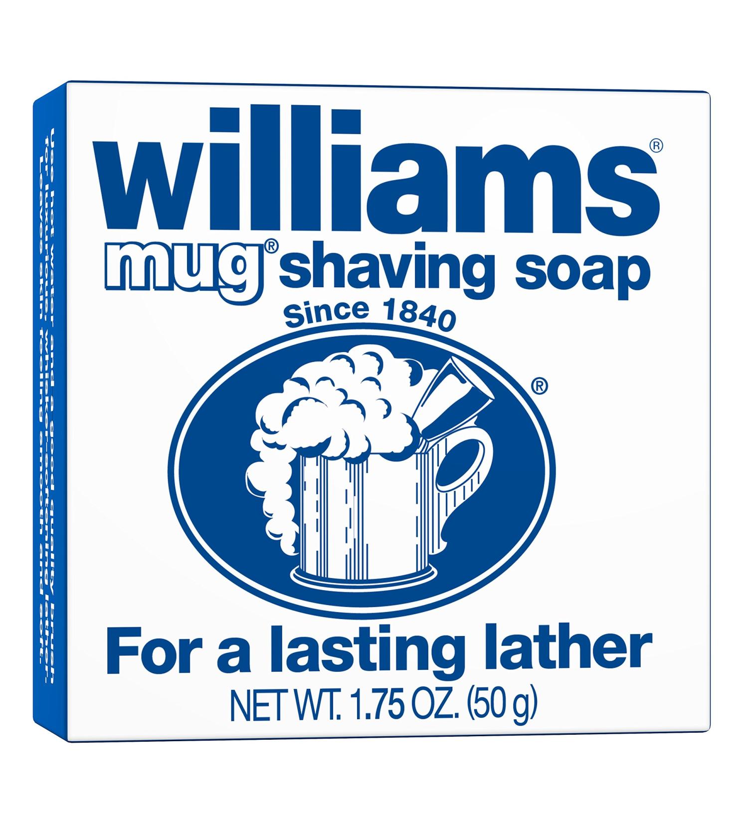 Williams Mug Shaving Soap 1.75 oz - Premium Men's Grooming Essential - Buy Online on GoSupps.com