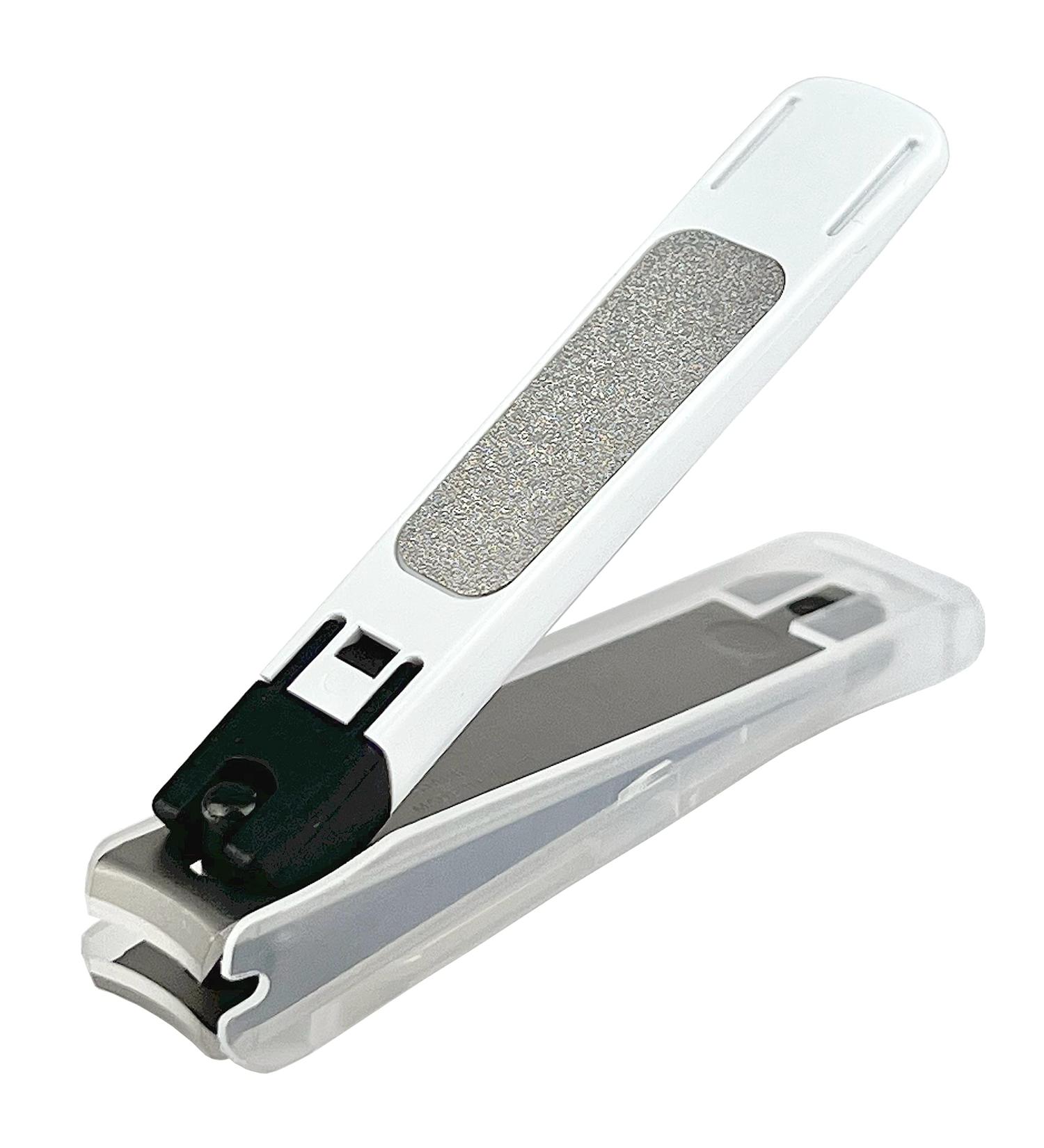 Buy Kai Nail Clippers Type 001S - White Stainless Steel Fingernail & Toenail Cutter with File & Catcher - Durable Japanese Quality for Adults & Seniors - Buy Online on GoSupps.com