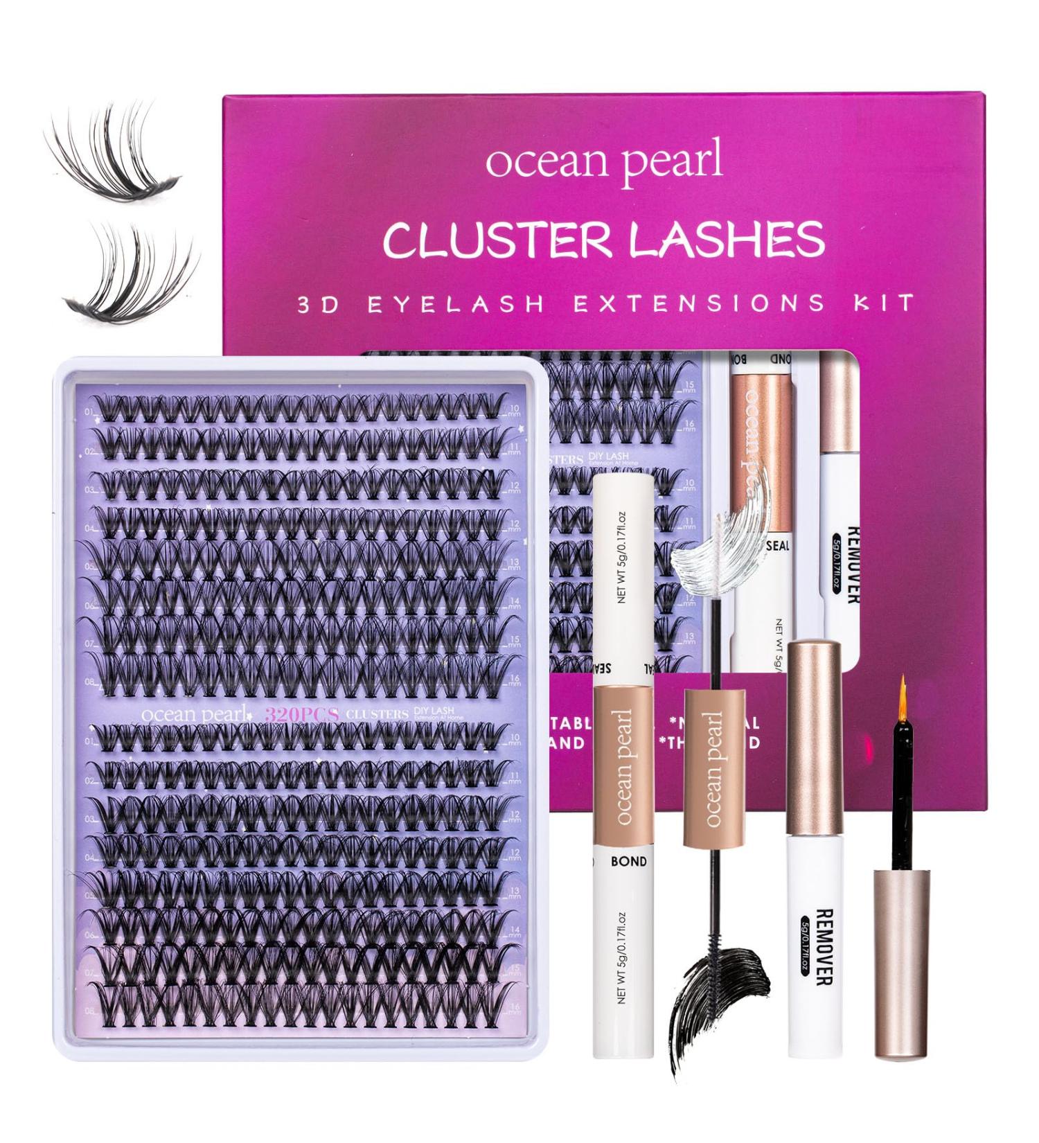 DIY Lash Extension Kit - 320 Pcs Natural Individual Lashes (10-16mm) with C/D Curl Glue & Tools for Home Use | Perfect for Beginners - Buy Online on GoSupps.com