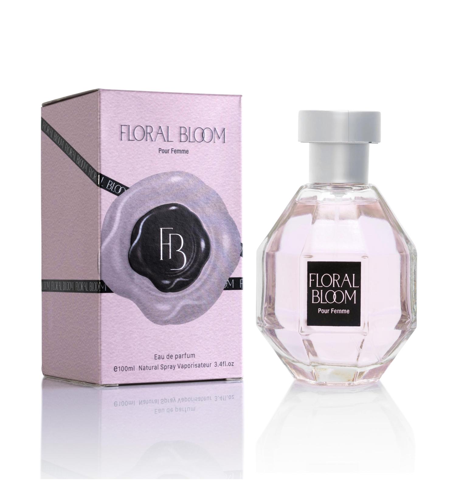 Floral Bloom for Women EDP- Oriental Floral Fragrance - Top Notes of Bergamot Osmanthus & Tea - Mid Tone of Orchid & Jasmine - Base of Patchouli Musk & Vanilla - Elegant 100ml Bottle - Buy Online on GoSupps.com