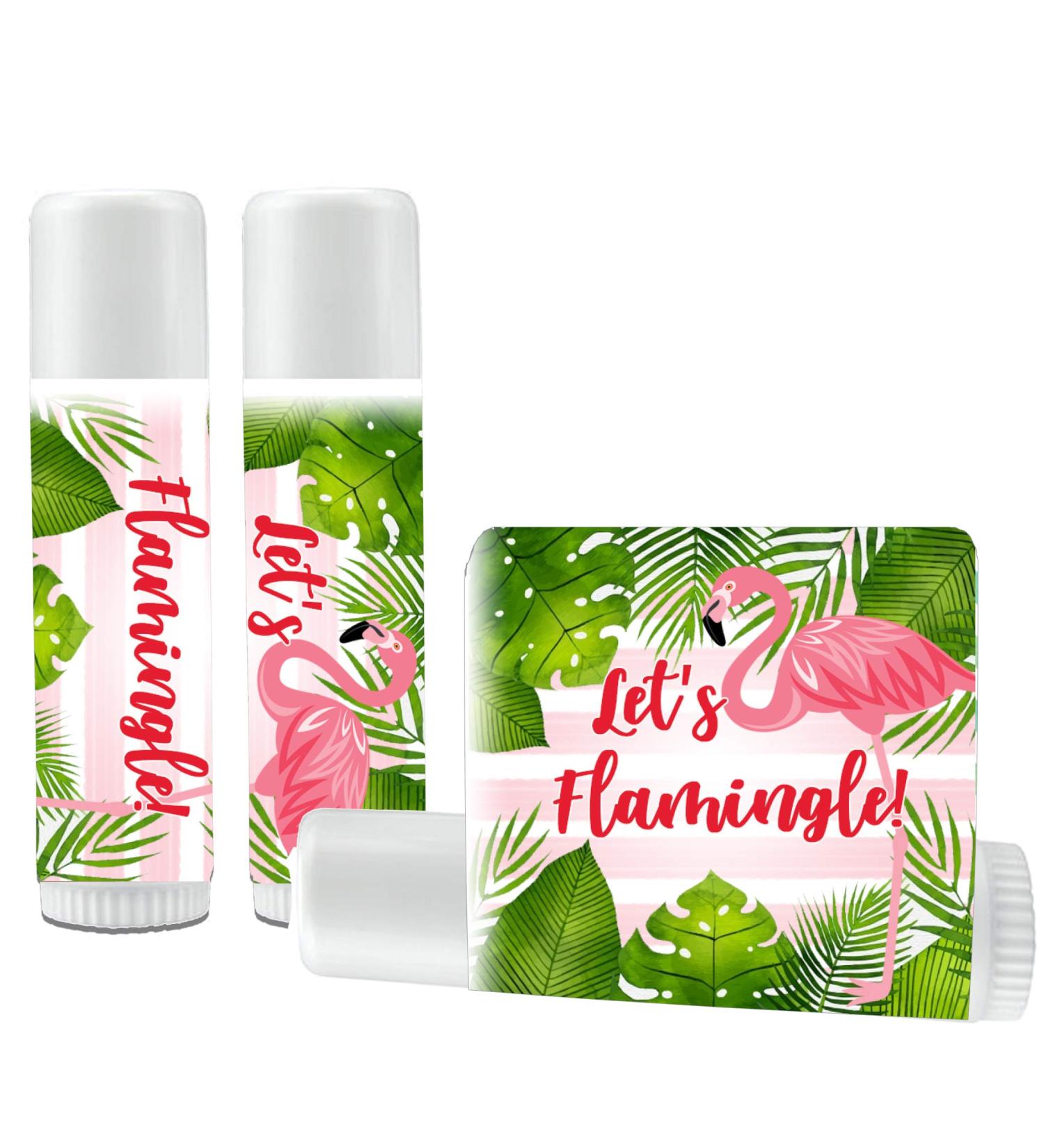 12 Flamingo Lip Balms - Let's Flamingle - Flamingo Party Favors - Flamingo Party - Flamingo Bridal Shower - Flamingo Birthday