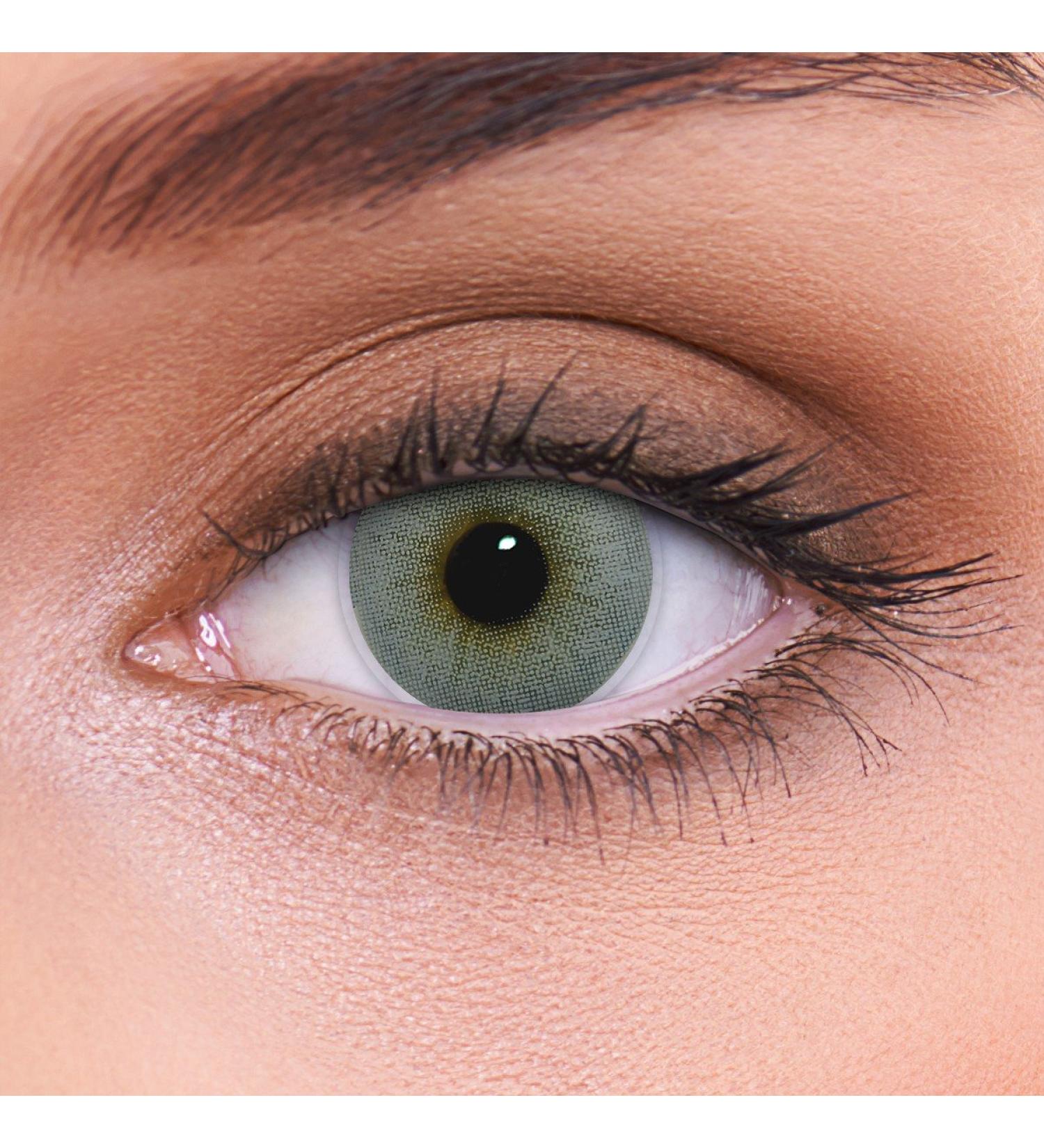 Shop Lzotica Atlantis Gray Colored Contact Lenses - Strongly Covering Prescription -4.50 3-Month Wear Includes Container - Buy Online on GoSupps.com