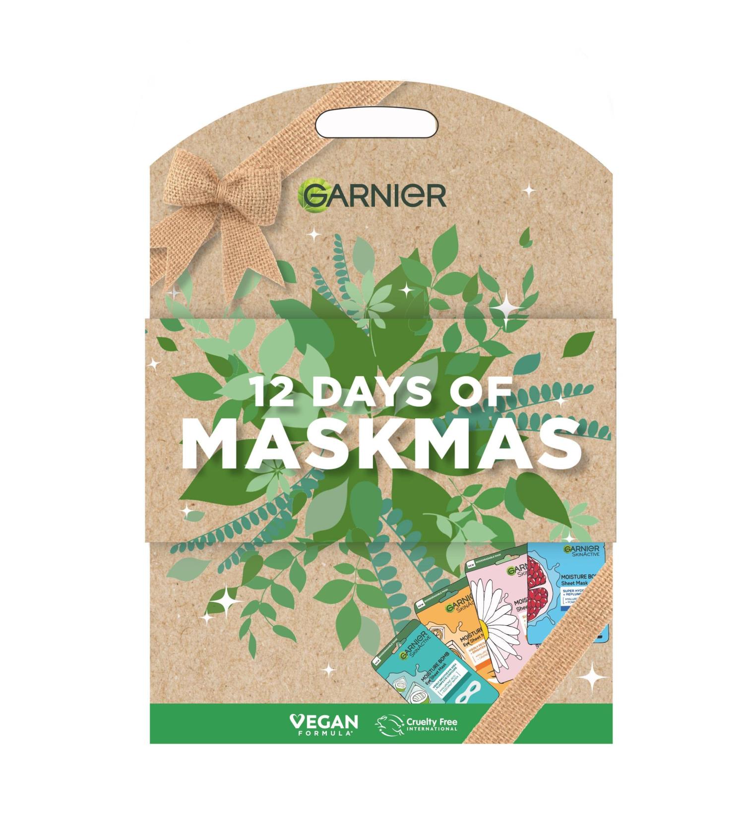 Garnier 12 Days Of Maskmas Advent Calendar Sheet Mask Collection Of Face Eyes and Lip Masks Perfect Beauty Gift Set and Christmas Advent Calendar - Buy Online on GoSupps.com
