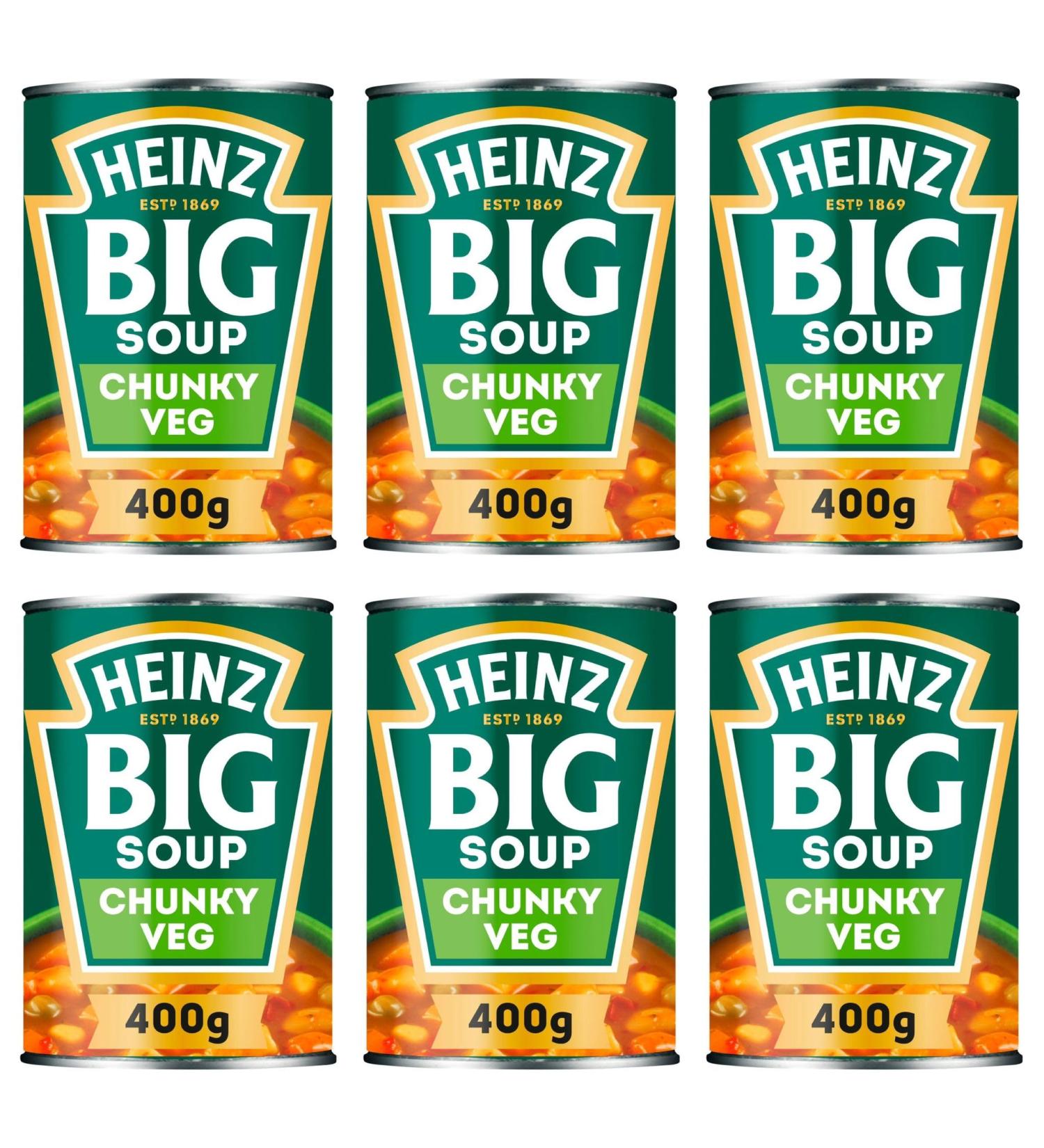 House Of Hayes Pack of 6 large Heinz vegetable soups (400g)