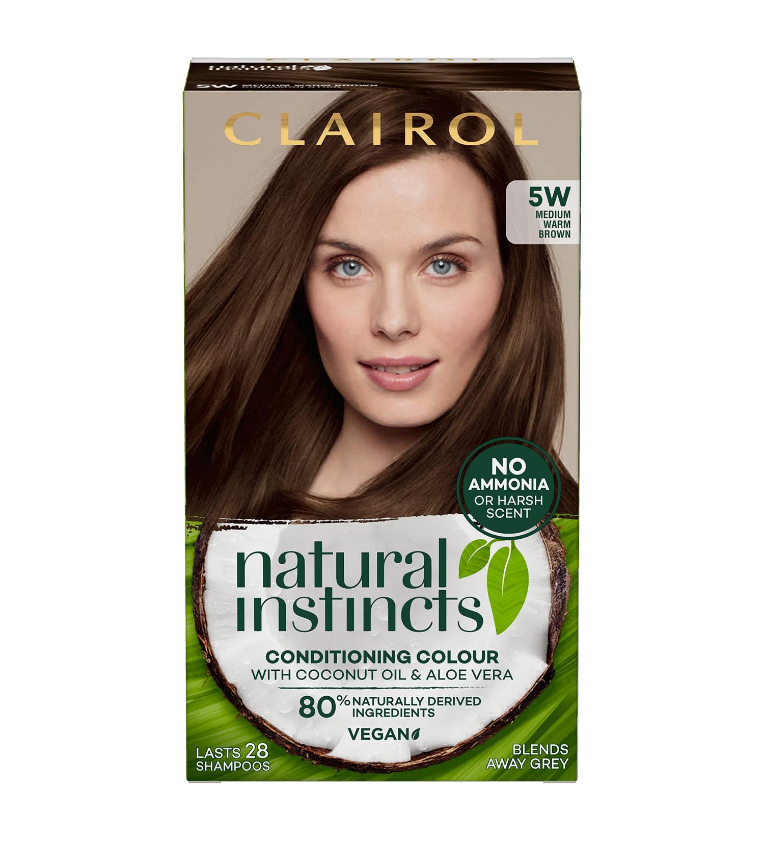 Clairol Natural Instincts 5W Medium Warm Brown Semi-Permanent Hair Dye - Ammonia-Free (Pack of 1) - Buy Online on GoSupps.com
