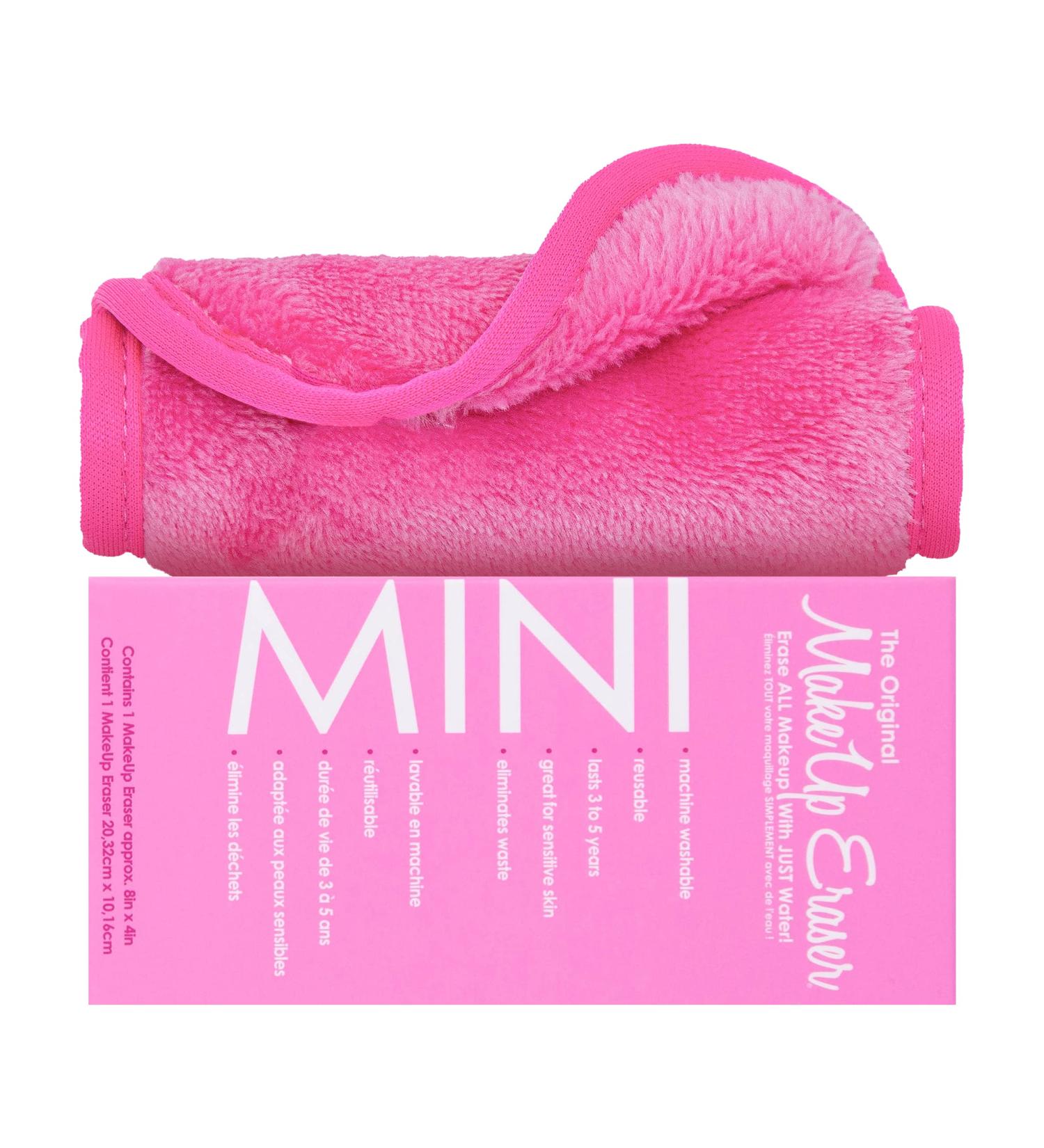 MakeUp Eraser Mini: Erase All Makeup with Just Water - Including Waterproof Mascara, Eyeliner, Foundation, Lipstick | Original Pink - Buy Online on GoSupps.com