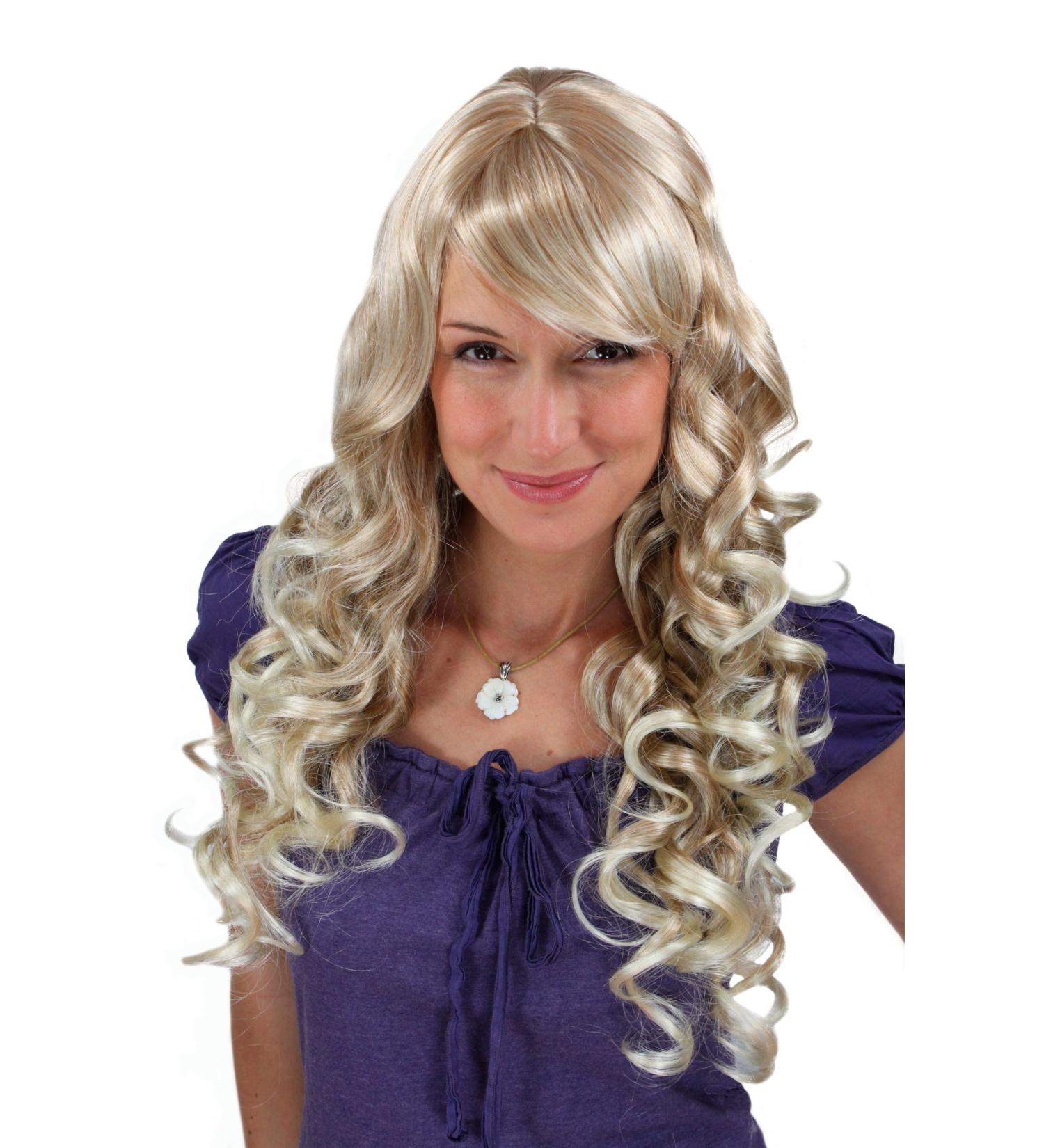 WIG ME UP 7633-27T613 Curly Long Blonde Wig with Bangs | Stylish & Versatile International Shipping - Buy Online on GoSupps.com