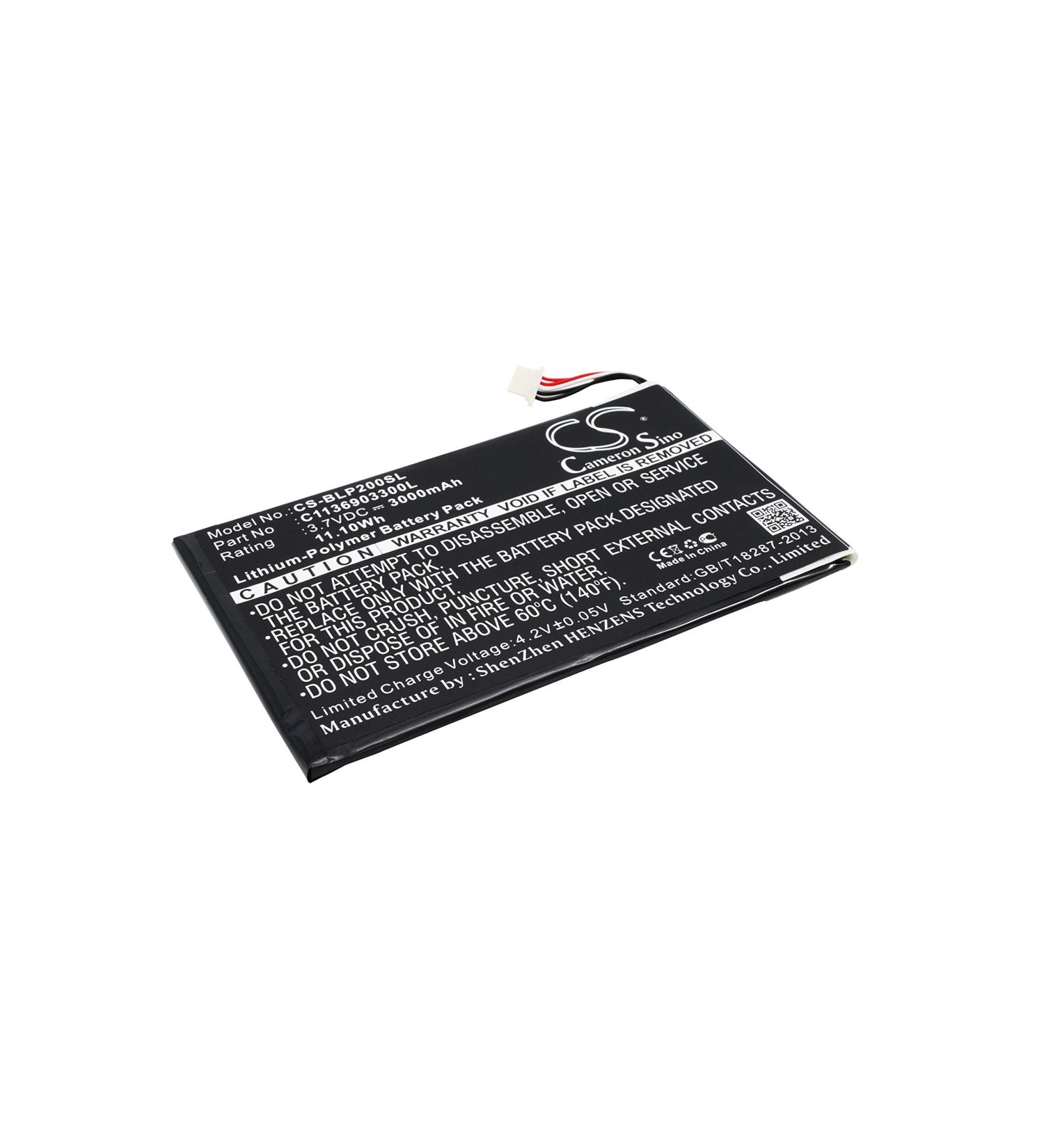 3000mAh Battery for 10.1" Tablet PC - High Capacity 3.7V Replacement Battery - International Shipping Available - Buy Online on GoSupps.com
