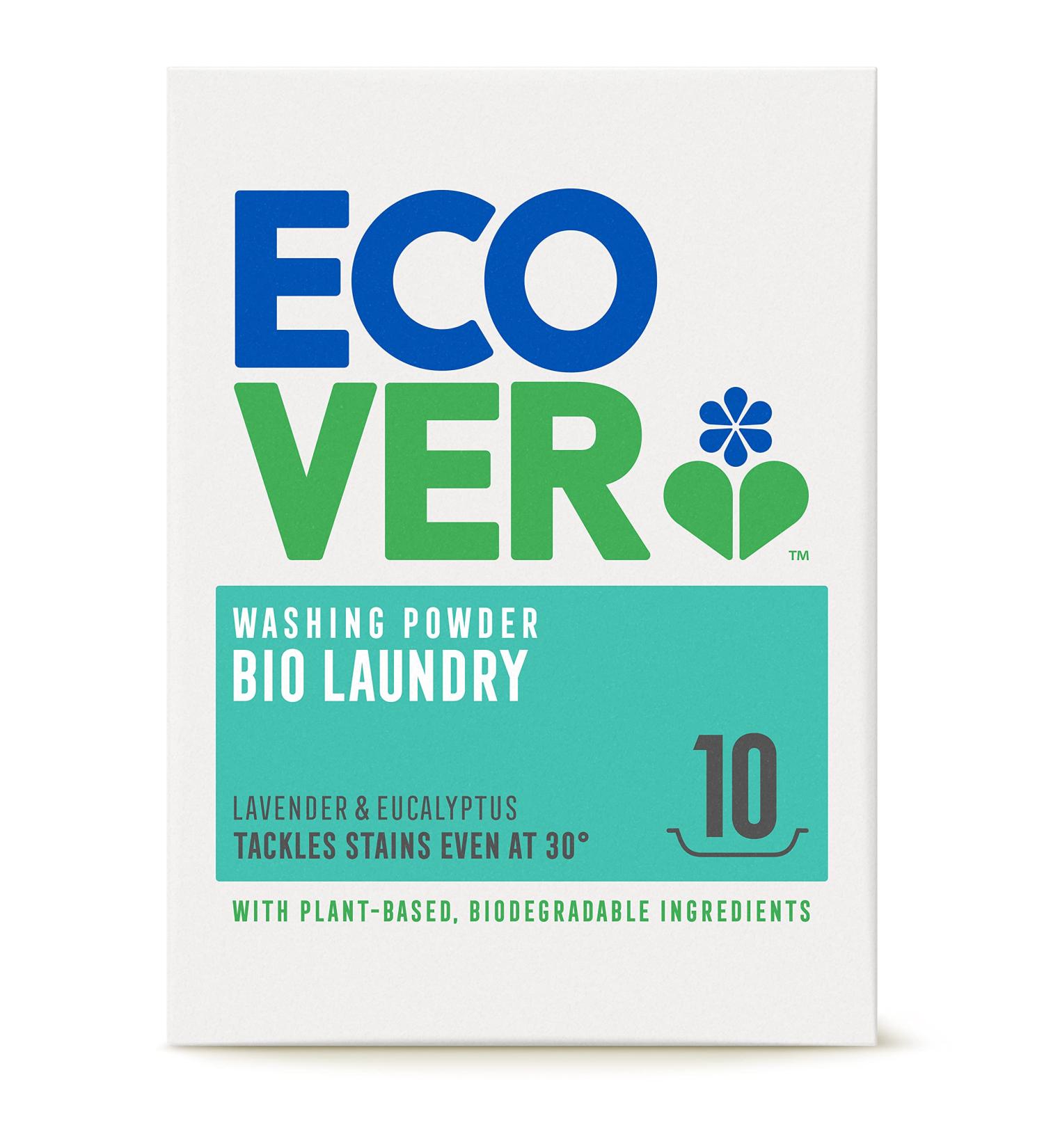 ECOVER Biological Concentrated Washing Powder 750g - Lavender & Eucalyptus (Pack of 1) - Buy Online on GoSupps.com