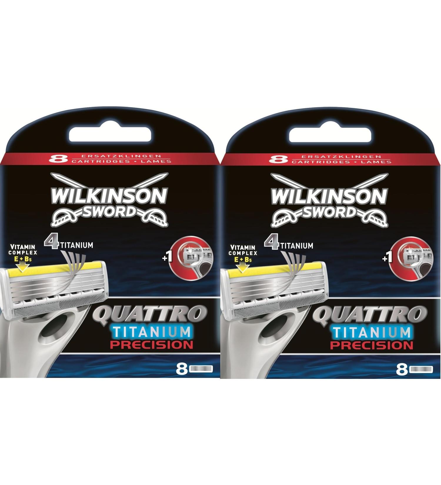 Wilkinson Sword Quattro Titanium Precision Razor Blades 16 pieces