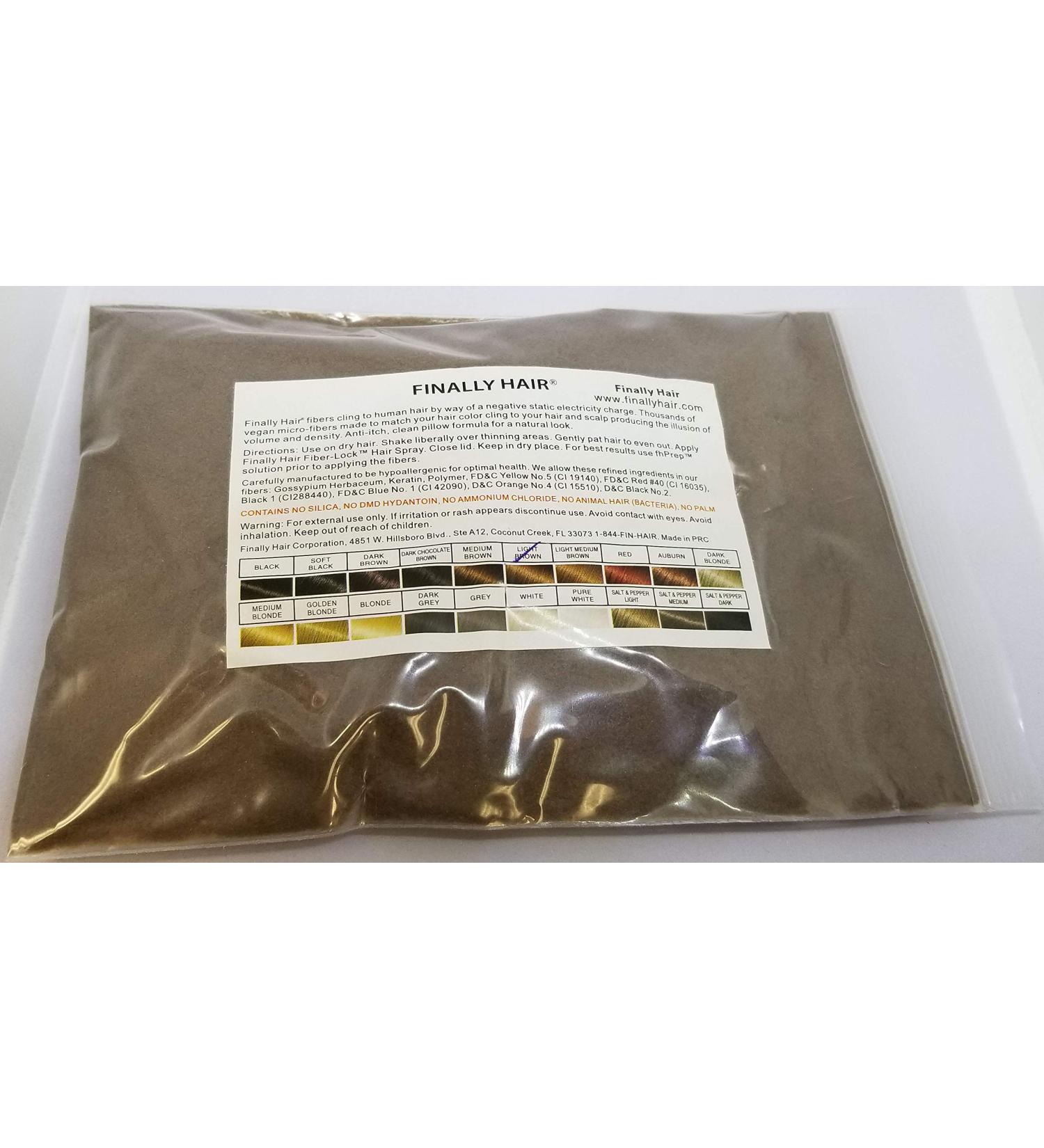 57g Hair Building Fibers Refill - High-Grade Solution for Toppik, Xfusion, Miracle Hair Bottles (Light Brown) - Buy Online on GoSupps.com