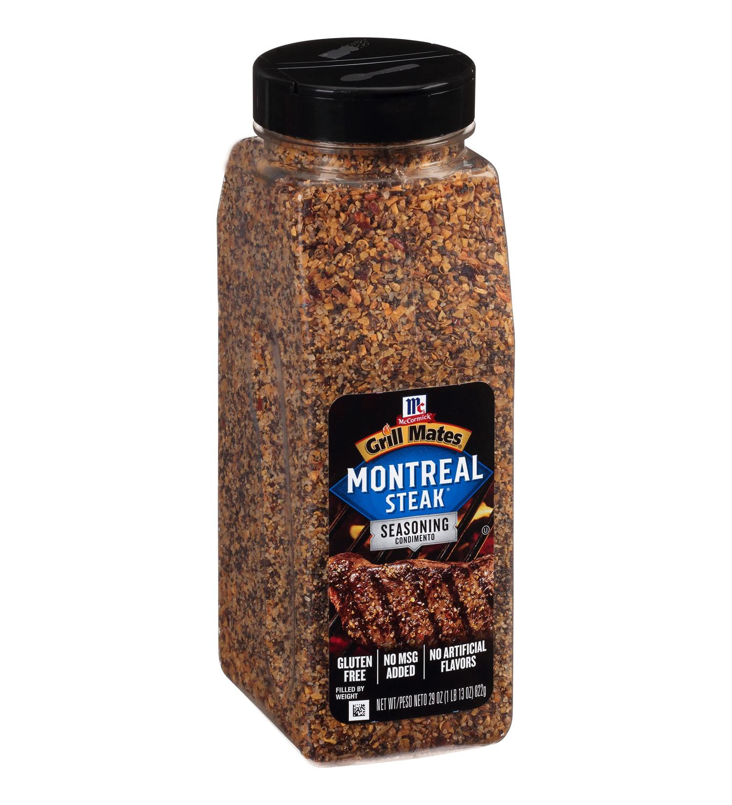 McCormick Grill Mates Montreal Steak Seasoning 29 oz - Zesty Seasoning for Steaks, Ribs, Burgers & Vegetables - 1.81 lb Container - Buy Online on GoSupps.com