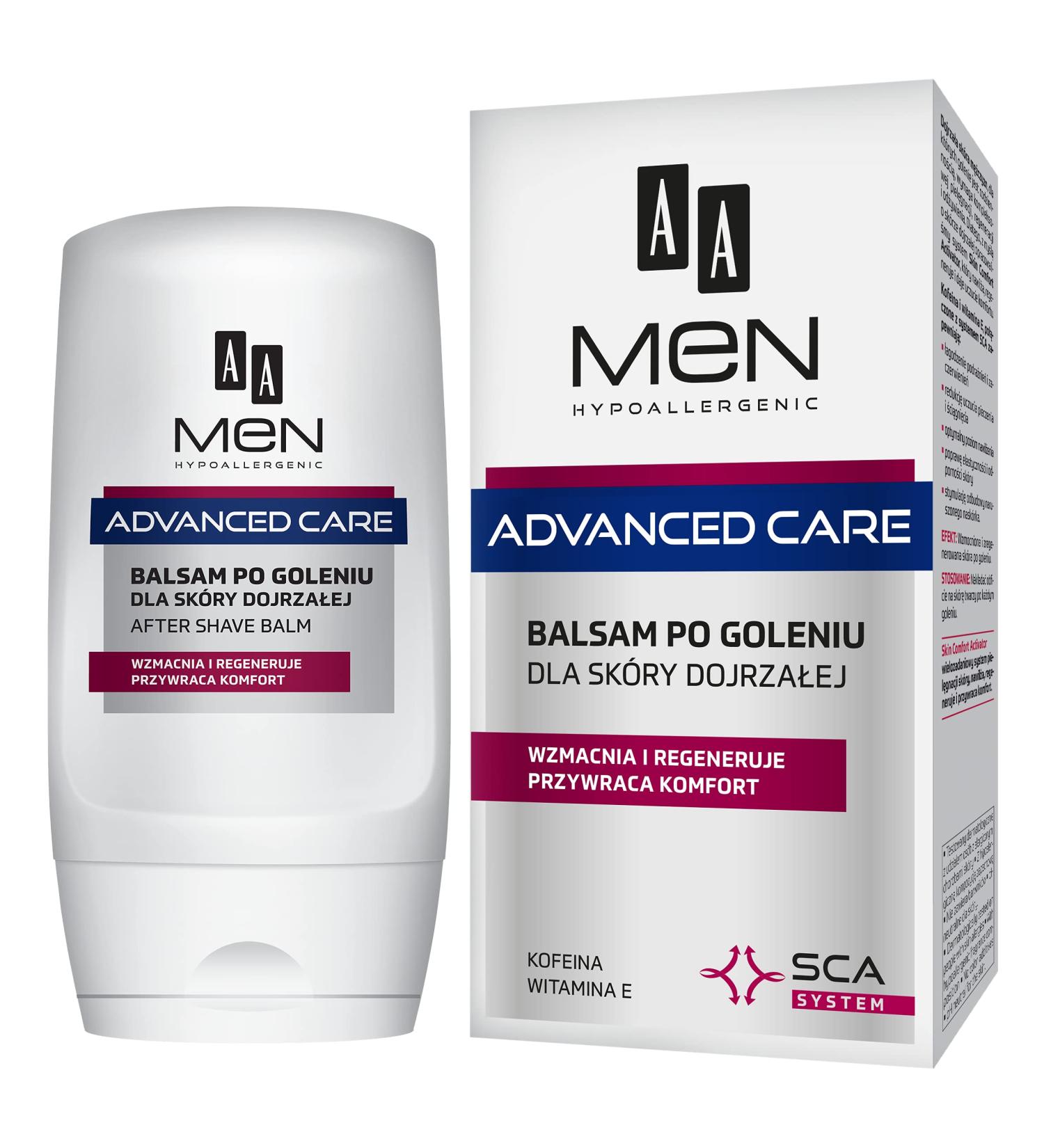 AA Men Advanced Care Balm After Shave for Mature Skin - 100 ml | Soothing & Hydrating | International Shipping - Buy Online on GoSupps.com