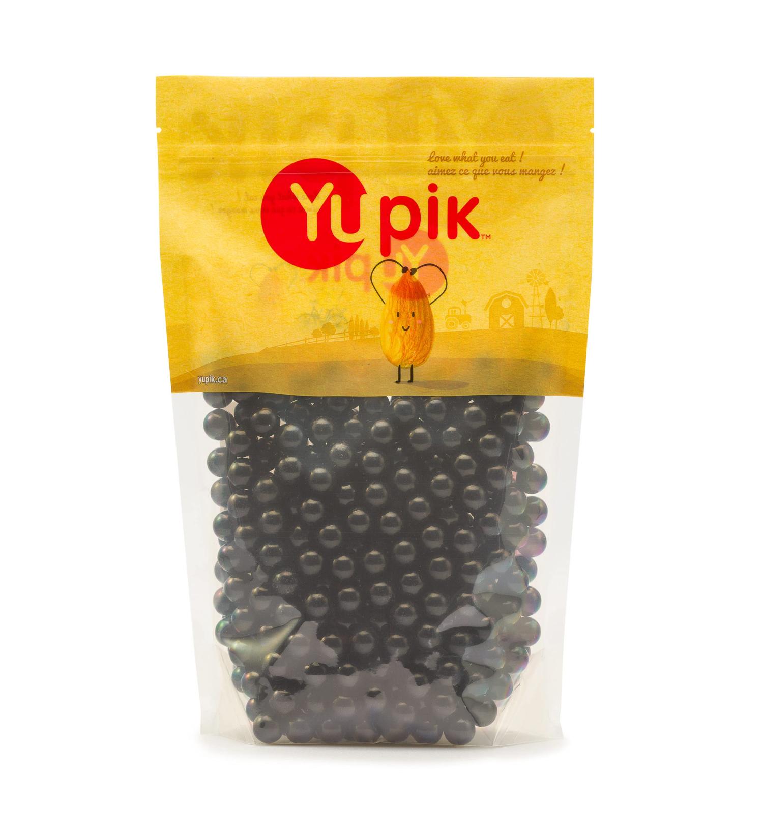 Yupik Black Licorice Jawbreakers 1 kg 6 Count Gluten-Free Kosher Black Gum Balls Licorice Flavor Fun Treat Sweet Candy Delicious Snack Ideal for Gifting & Decorating - Buy Online on GoSupps.com