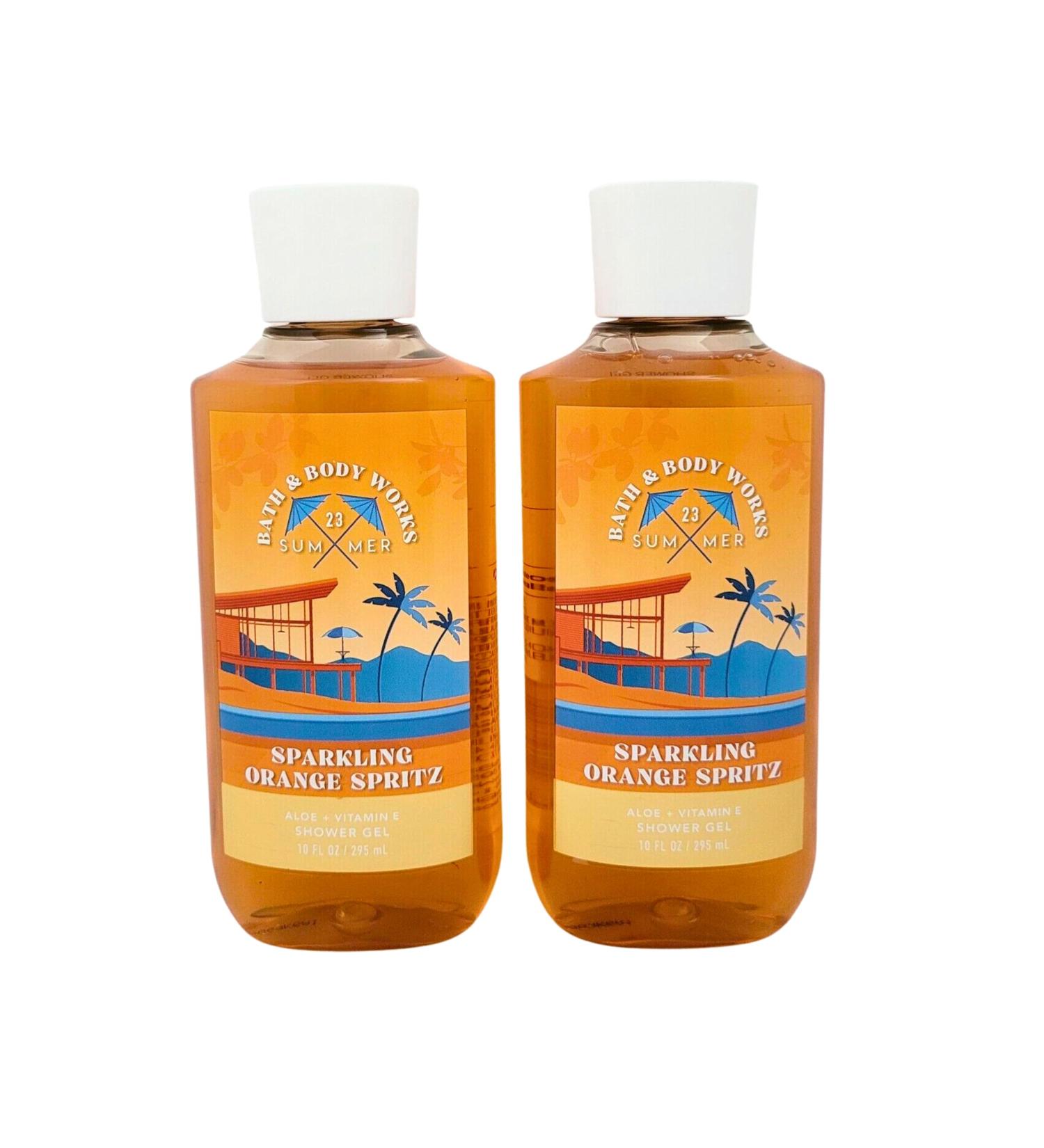 Bath & Body Works Shower Gel Gift Set of 2 10oz Each (Sparkling Orange Spritz)