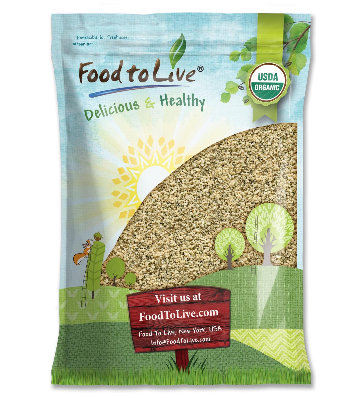 Organic Paraguayan Hemp Seeds 8 lbs - Non-GMO Raw Hearts | Hulled, Kosher, Vegan | Omega 3 & 6 | Protein-Rich for Smoothies, Oatmeal, Salads - Keto-Friendly - Buy Online on GoSupps.com