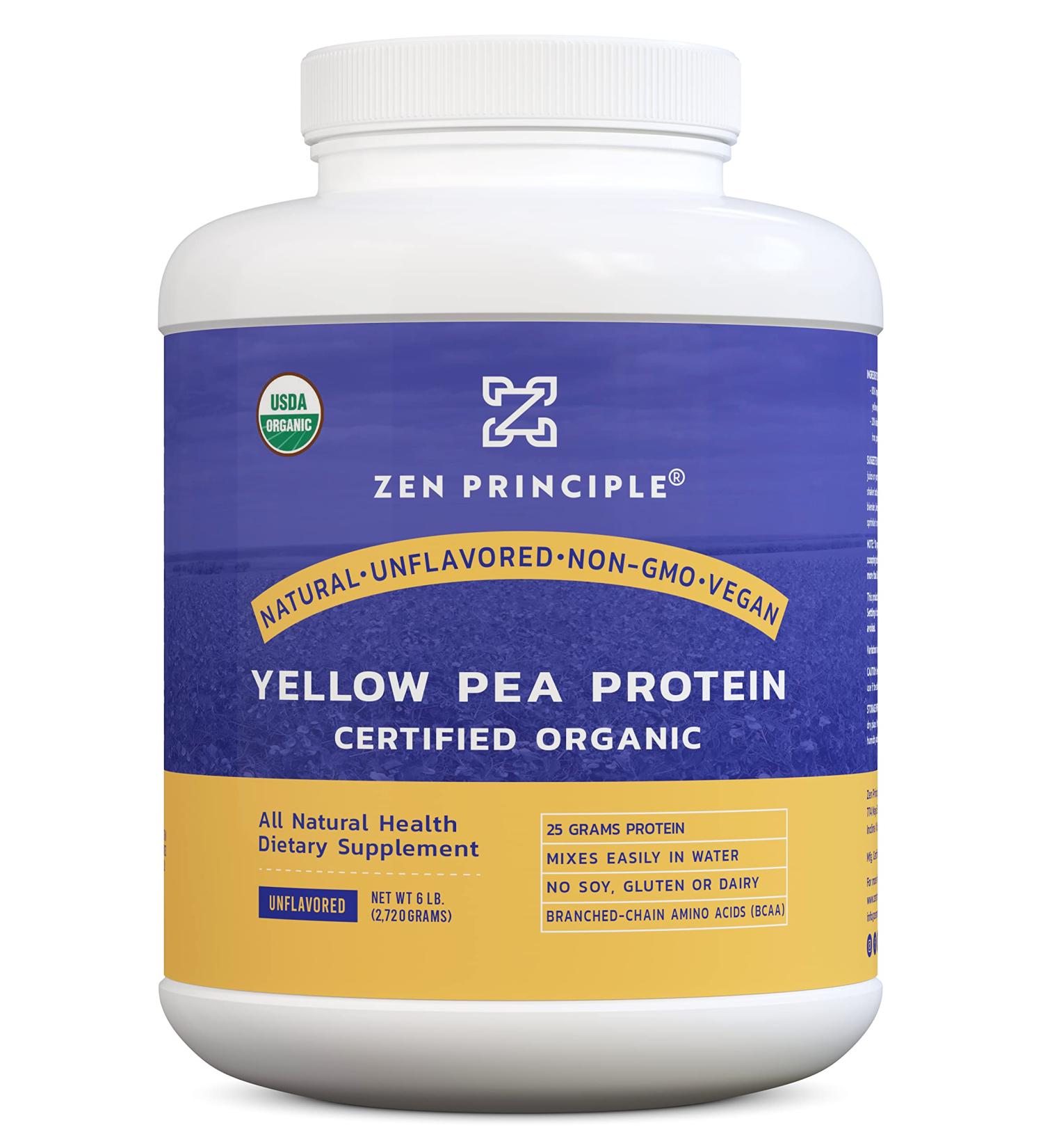 6 lb. Ultra Premium Organic Pea Protein Powder - High-Quality Plant-Based Protein Supplement - Buy Online on GoSupps.com