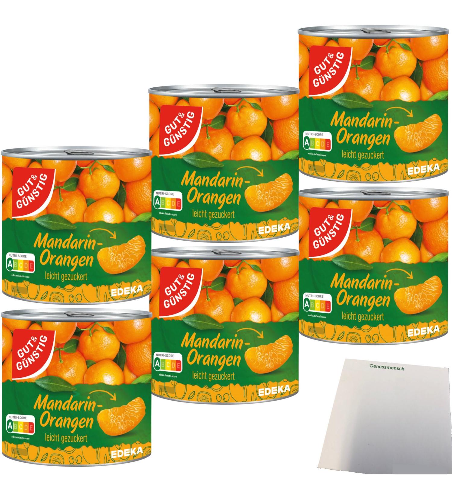 Buy Good & Cheap Seedless Mandarin Oranges Tangerines in Can (6-Pack) - Lightly Sweetened & Convenient | Shop Internationally - Buy Online on GoSupps.com