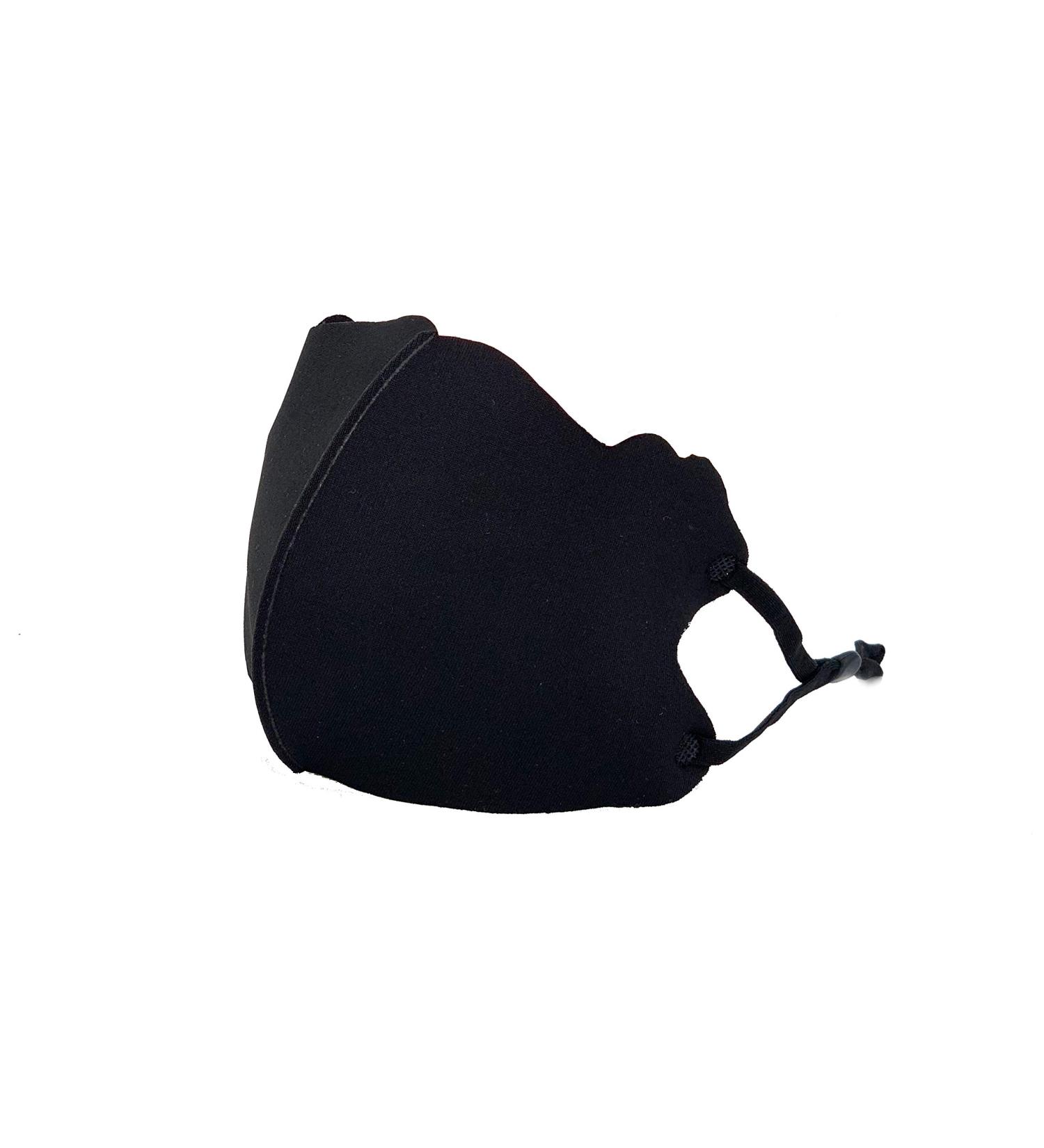 Kids 3D Face Mask - Washable & Reusable Black with Adjustable Earloop | International Shipping Available - Buy Online on GoSupps.com