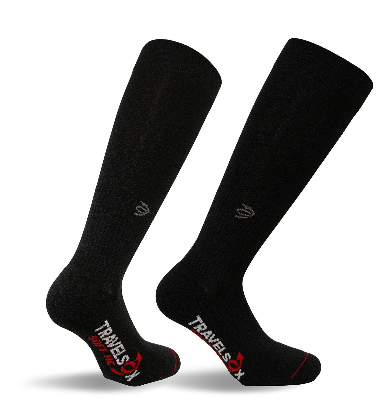 Travelsox Adult Compression Socks - Black, Size Large | Comfort & Support - Buy Online on GoSupps.com