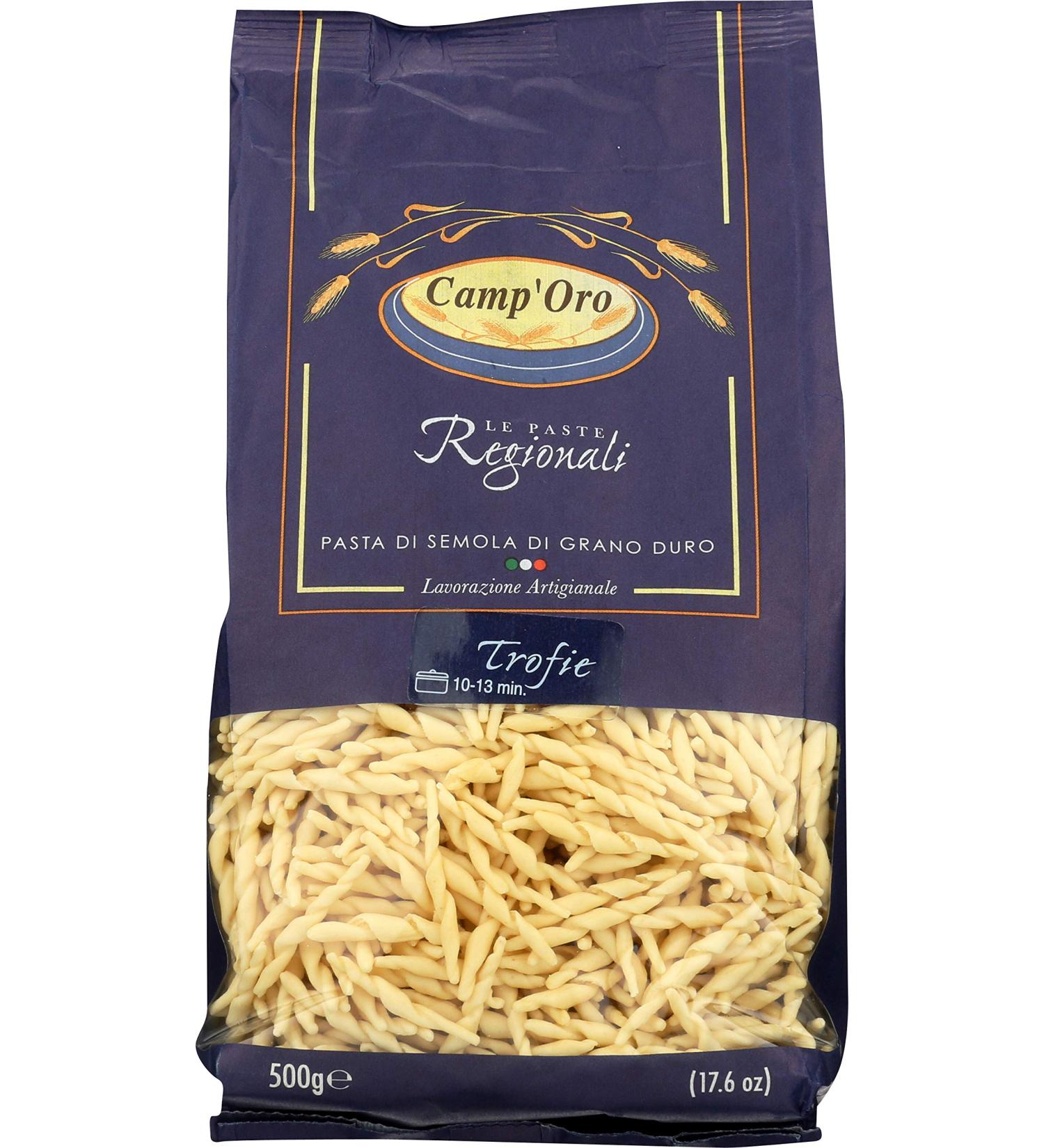 Camp'Oro Le Regionali Italian Pasta Trofie 17.6 oz - Pack of 16 - Buy Online on GoSupps.com