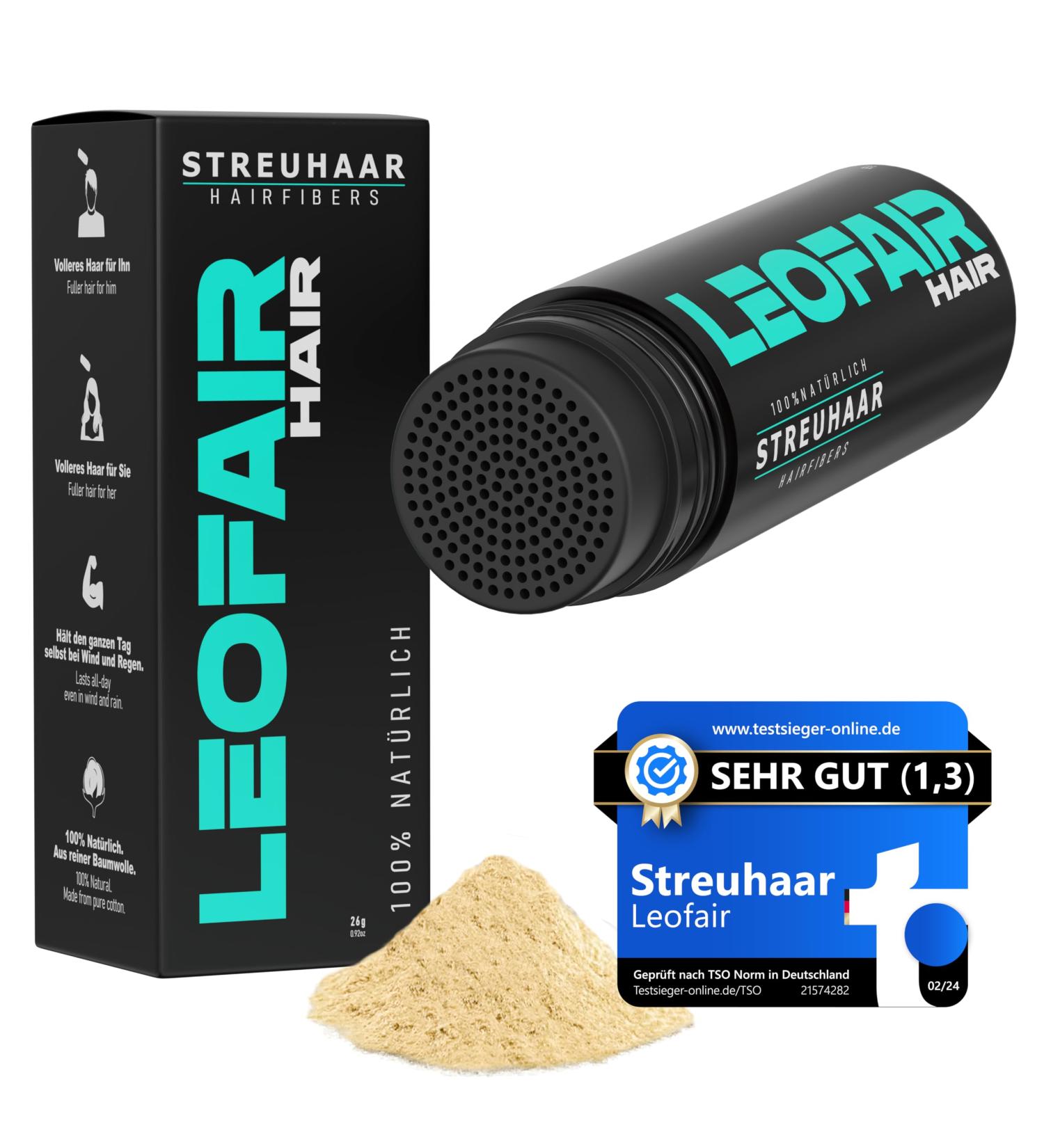 Leofair Hair Compression 100% Natural | Instant Full & Dense Hair for Men & Women | Premium Quality Light Blonde - 28g - Buy Online on GoSupps.com